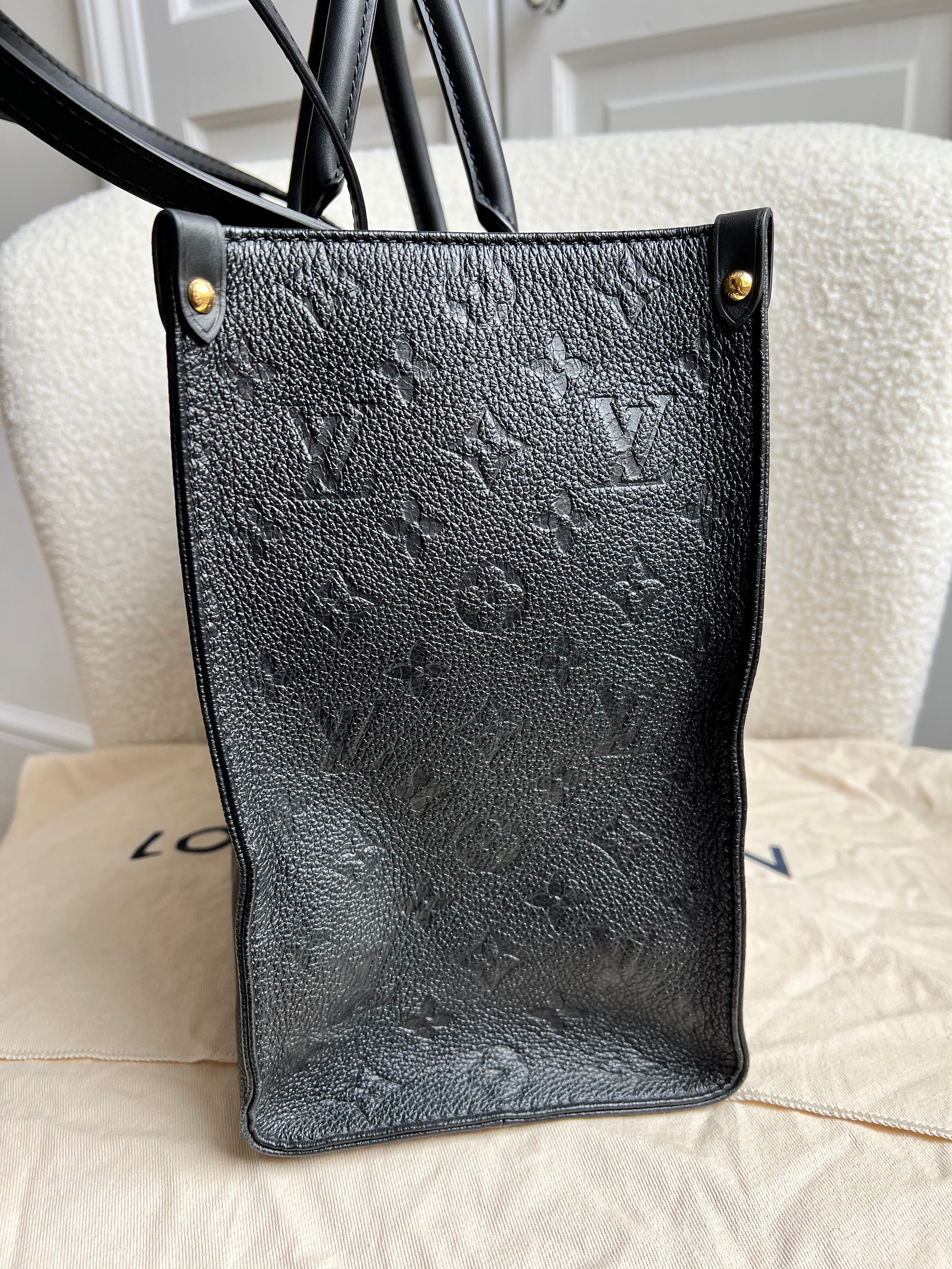Louis Vuitton On the Go MM Black Empreinte (RRP £2,250)