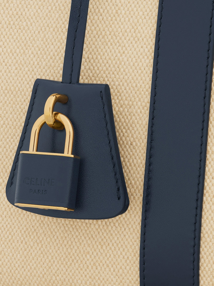 Small Cabas de France in Textile and Calfskin