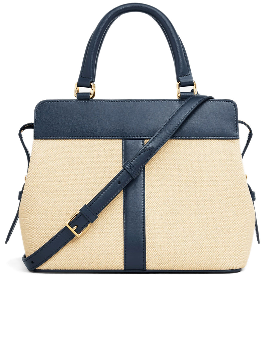Small Cabas de France in Textile and Calfskin