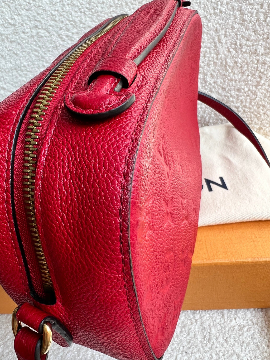 Louis Vuitton Saintonge Red Empreinte (RRP £1520)
