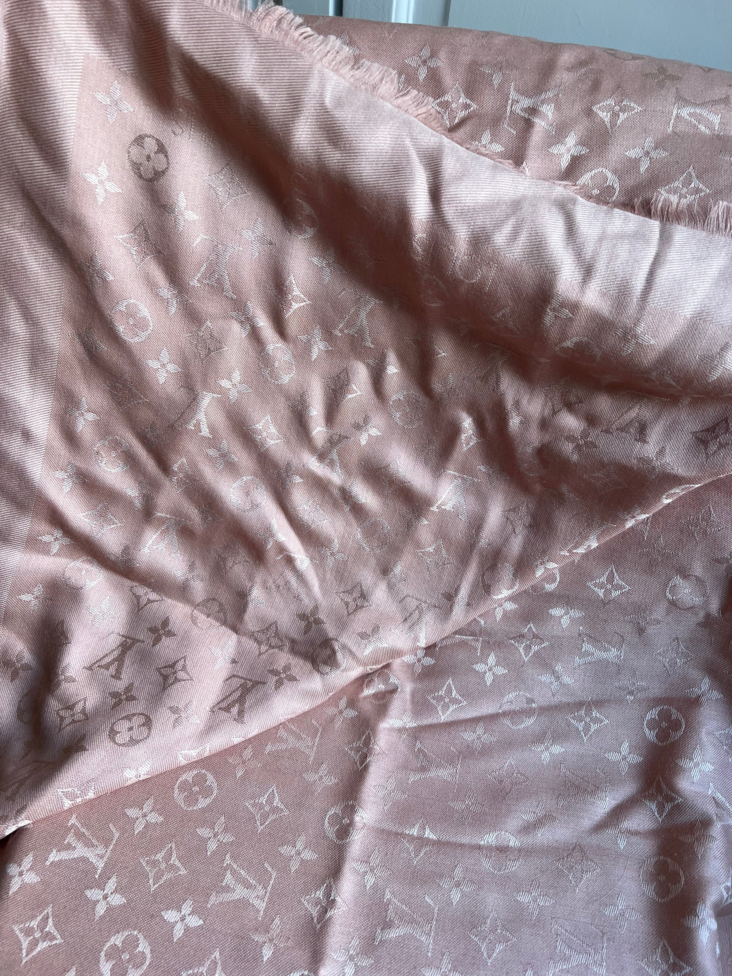Louis Vuitton Pink Monogram Shawl (RRP £450)