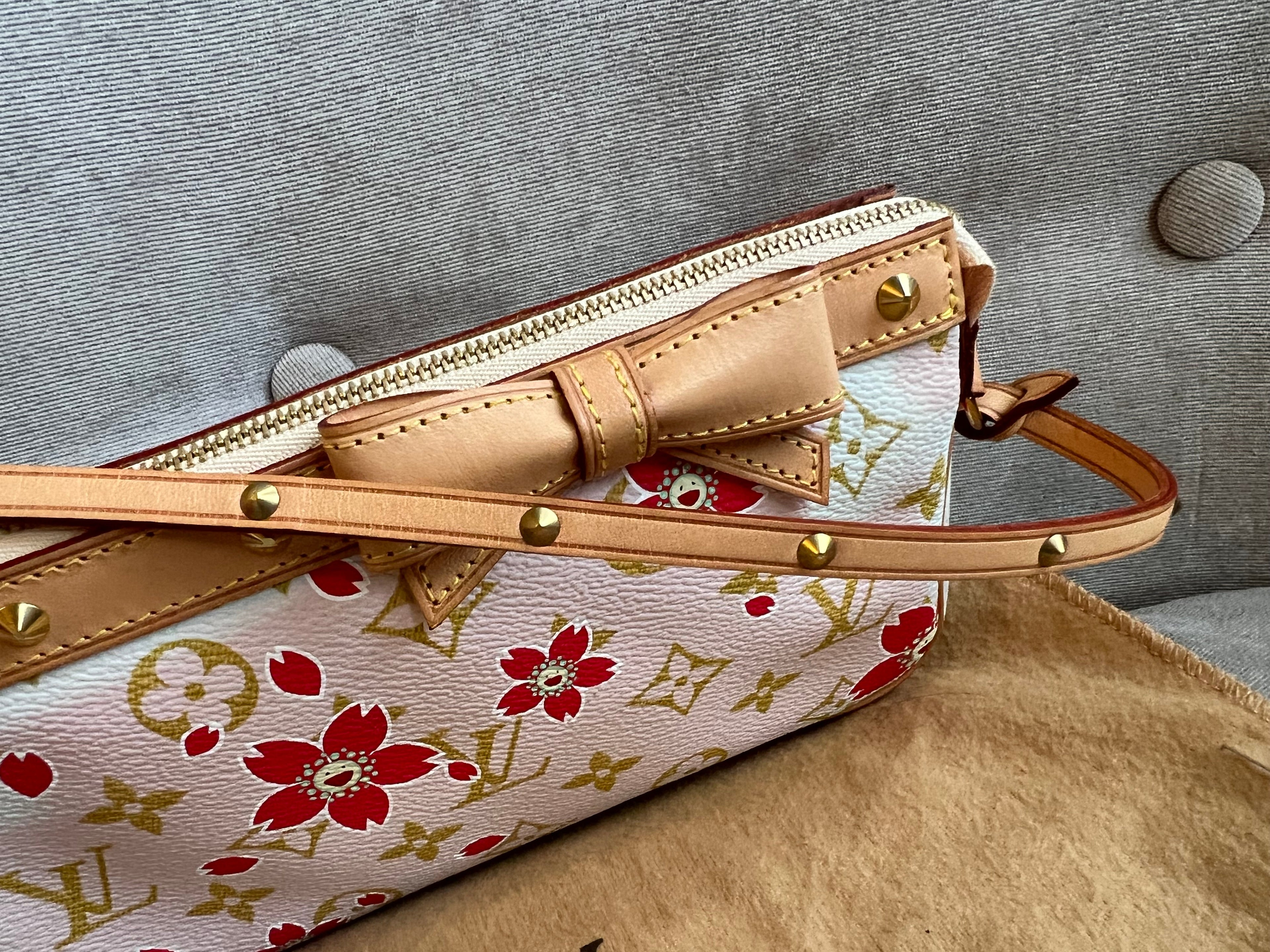 Louis Vuitton Pochette Accessoires Cherry Blossom Damier Azur