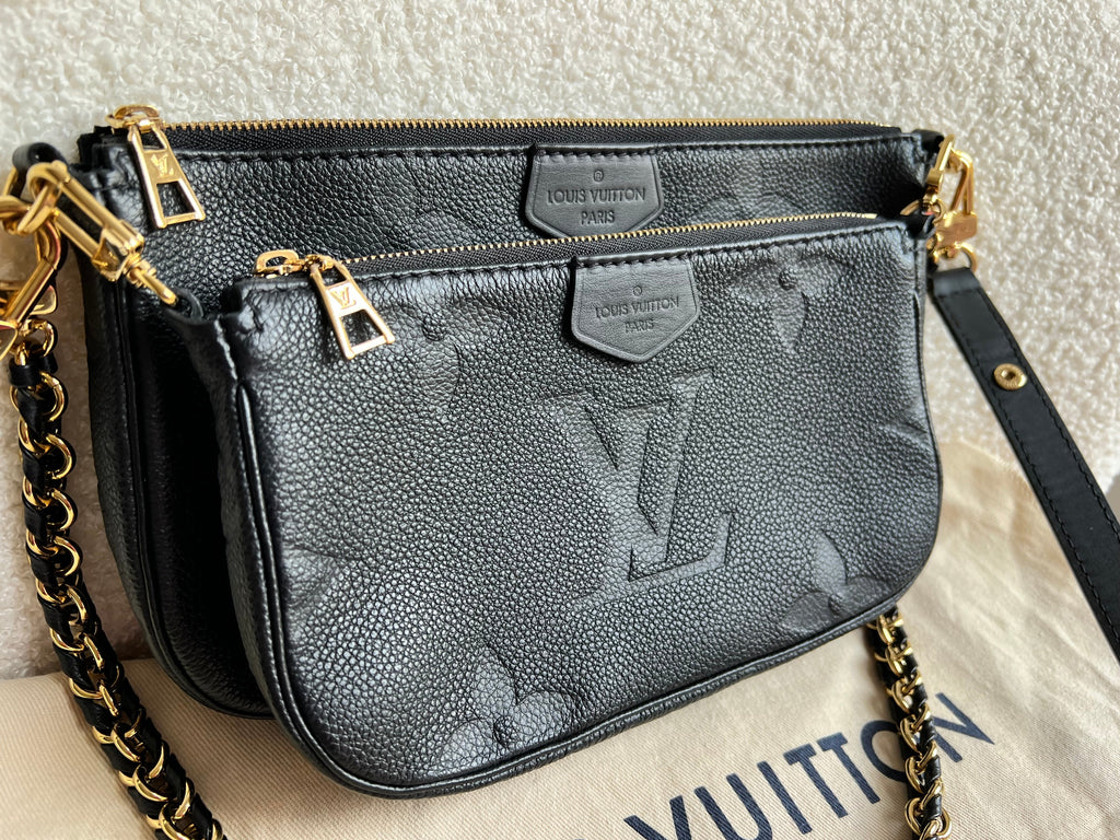 Louis Vuitton Multi Pochette Accessoires Black Empreinte (RRP £2140)