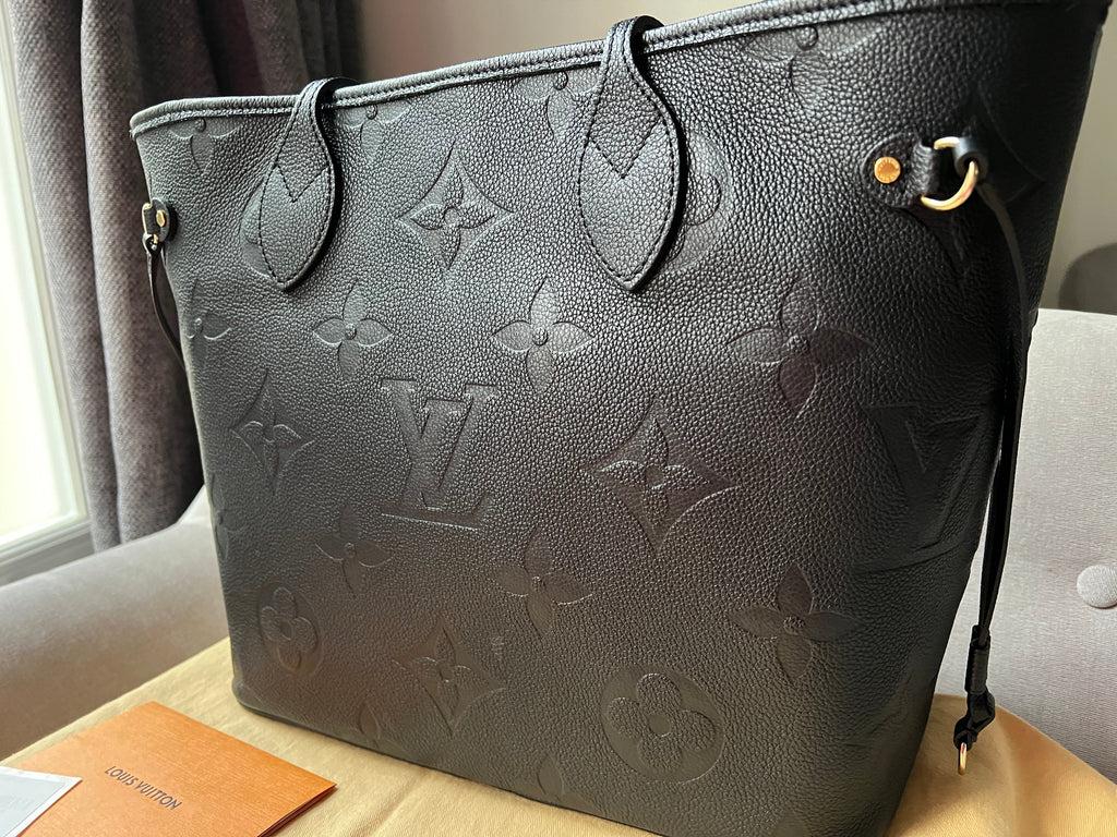 Louis Vuitton Neverfull MM Black Empreinte (RRP £1,940)