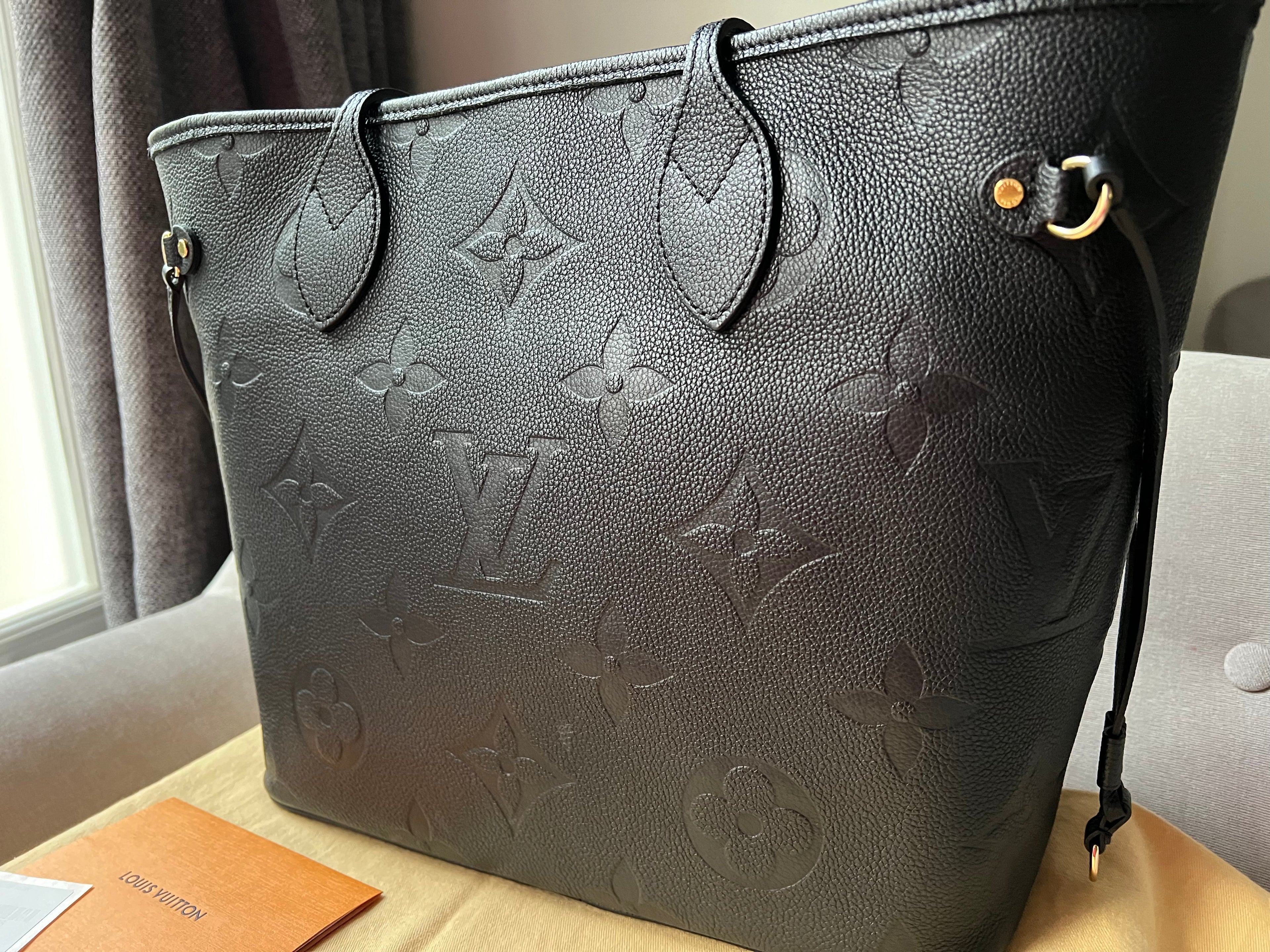 Louis Vuitton Neverfull MM Black Empreinte (RRP £1,940)