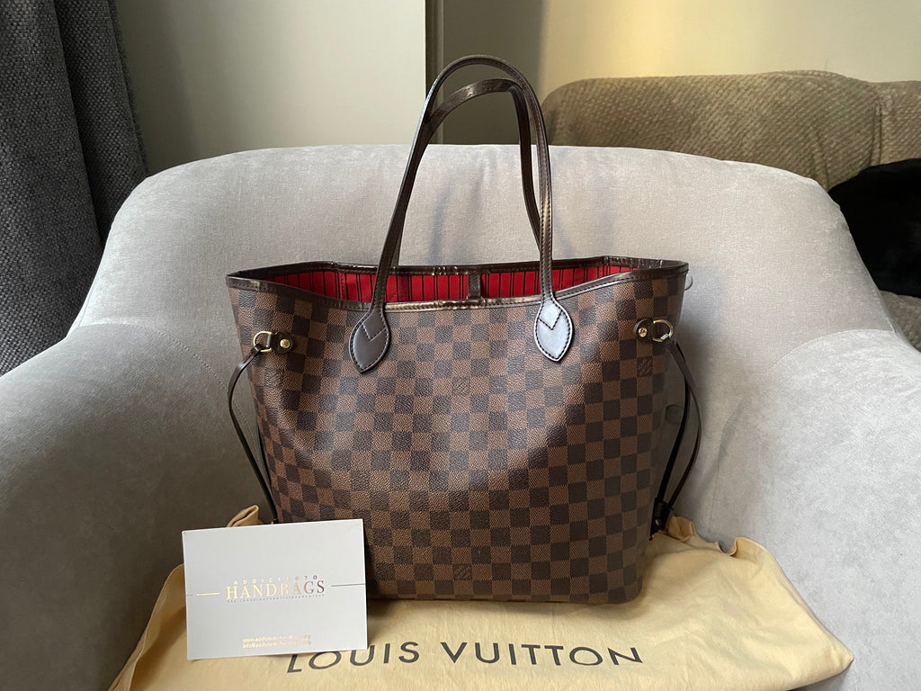 Louis Vuitton Neverfull MM Damier Ebene Cherry Interior (RRP £1,410)
