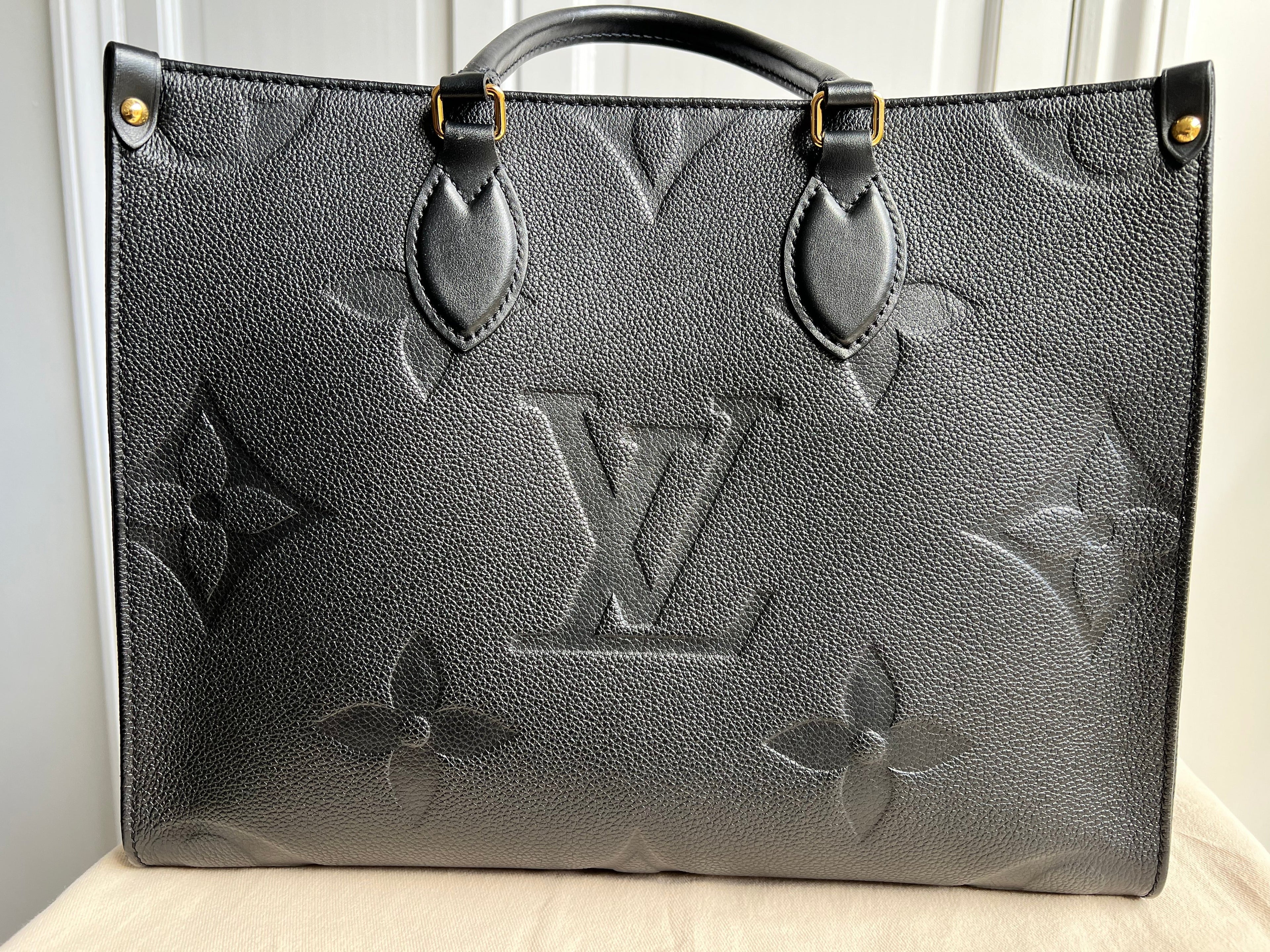 Louis Vuitton On the Go MM Black Empreinte (RRP £2,450)