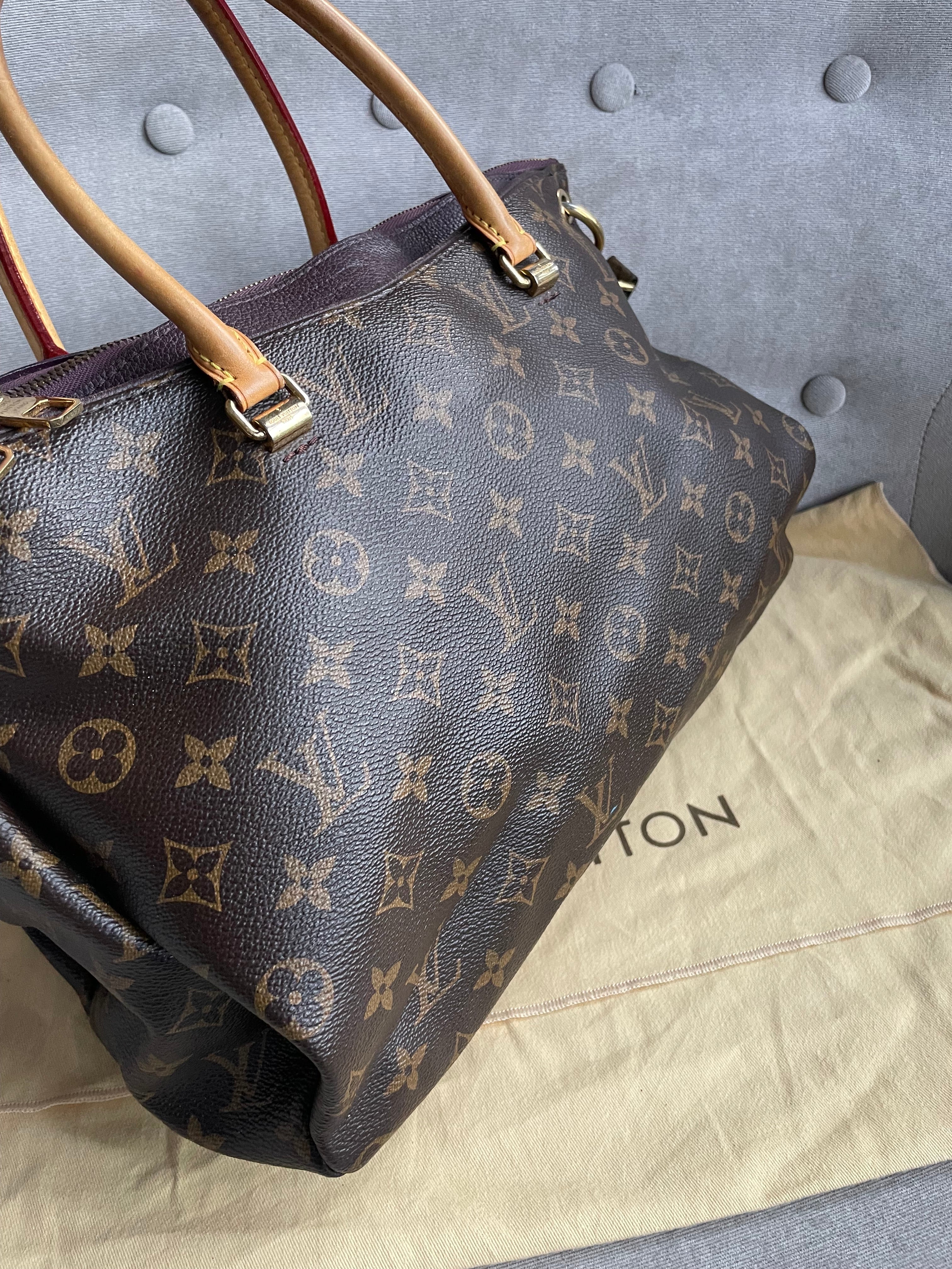 Louis Vuitton Pallas Tote in Monogram and Grape (RRP £1960)