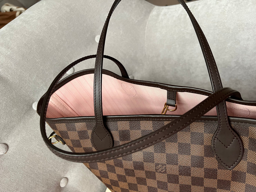 Louis Vuitton Neverfull MM Damier Ebene Rose Ballerine (RRP £1,410)