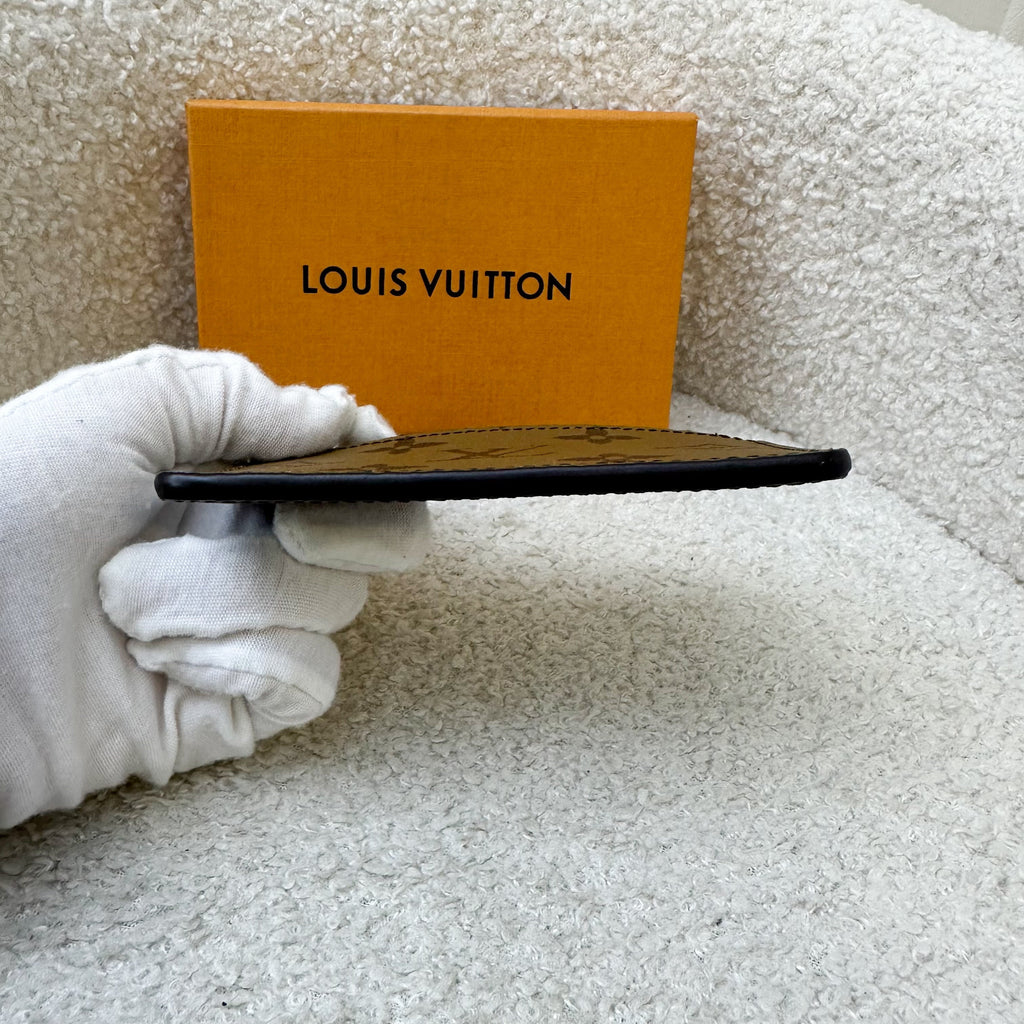 LV Flat Card Holder in Monogram & Reverse Monogram Canvas