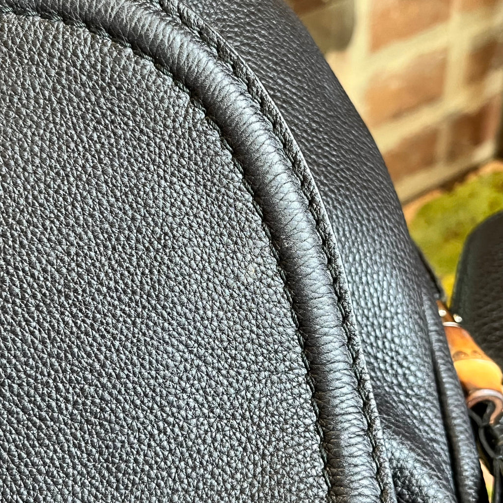 GUCCI Hasler Techno Horsebit Leather Hobo Bag