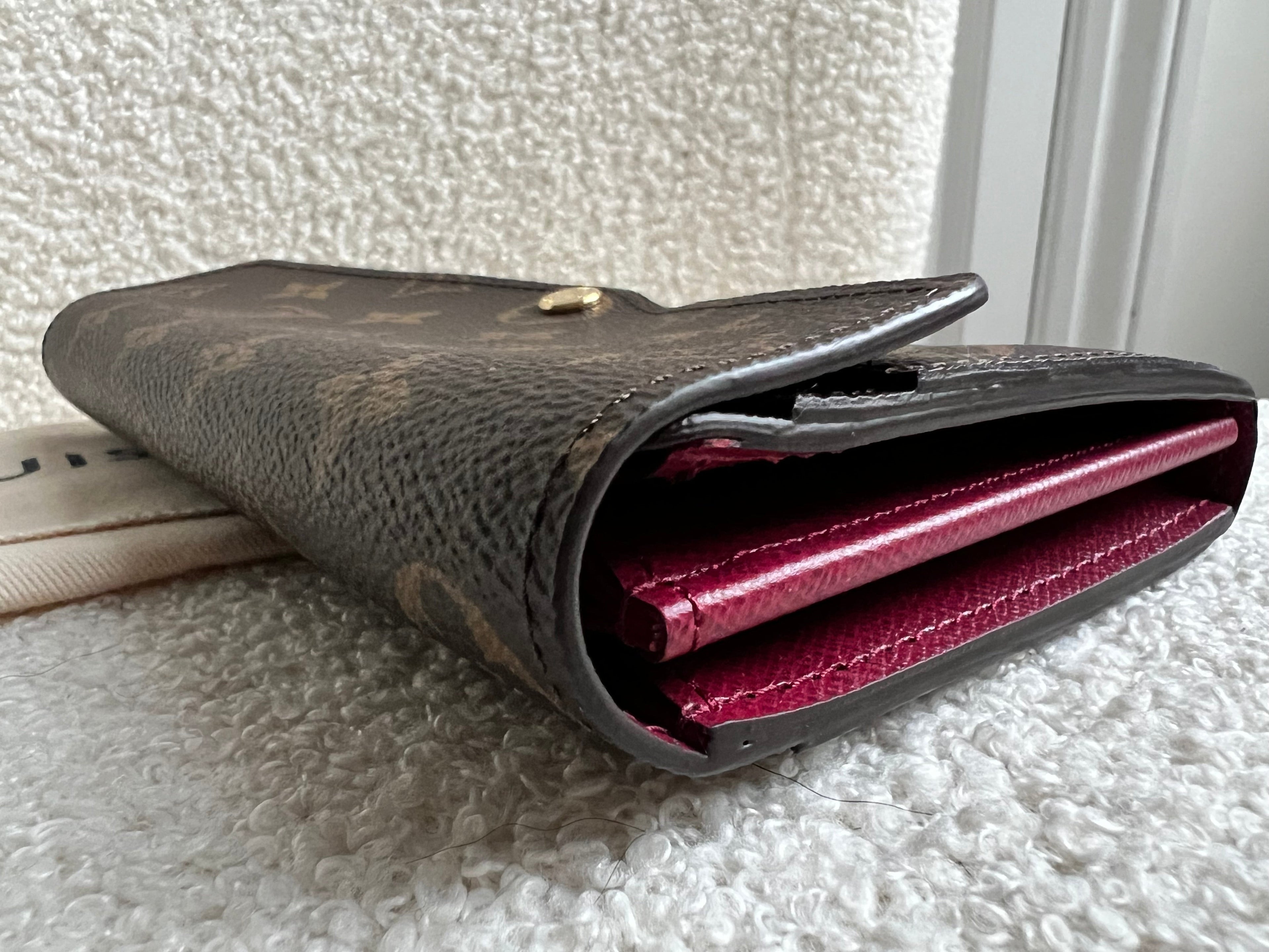 Louis Vuitton Sarah Wallet in Monogram and Fuchsia  (RRP £490)