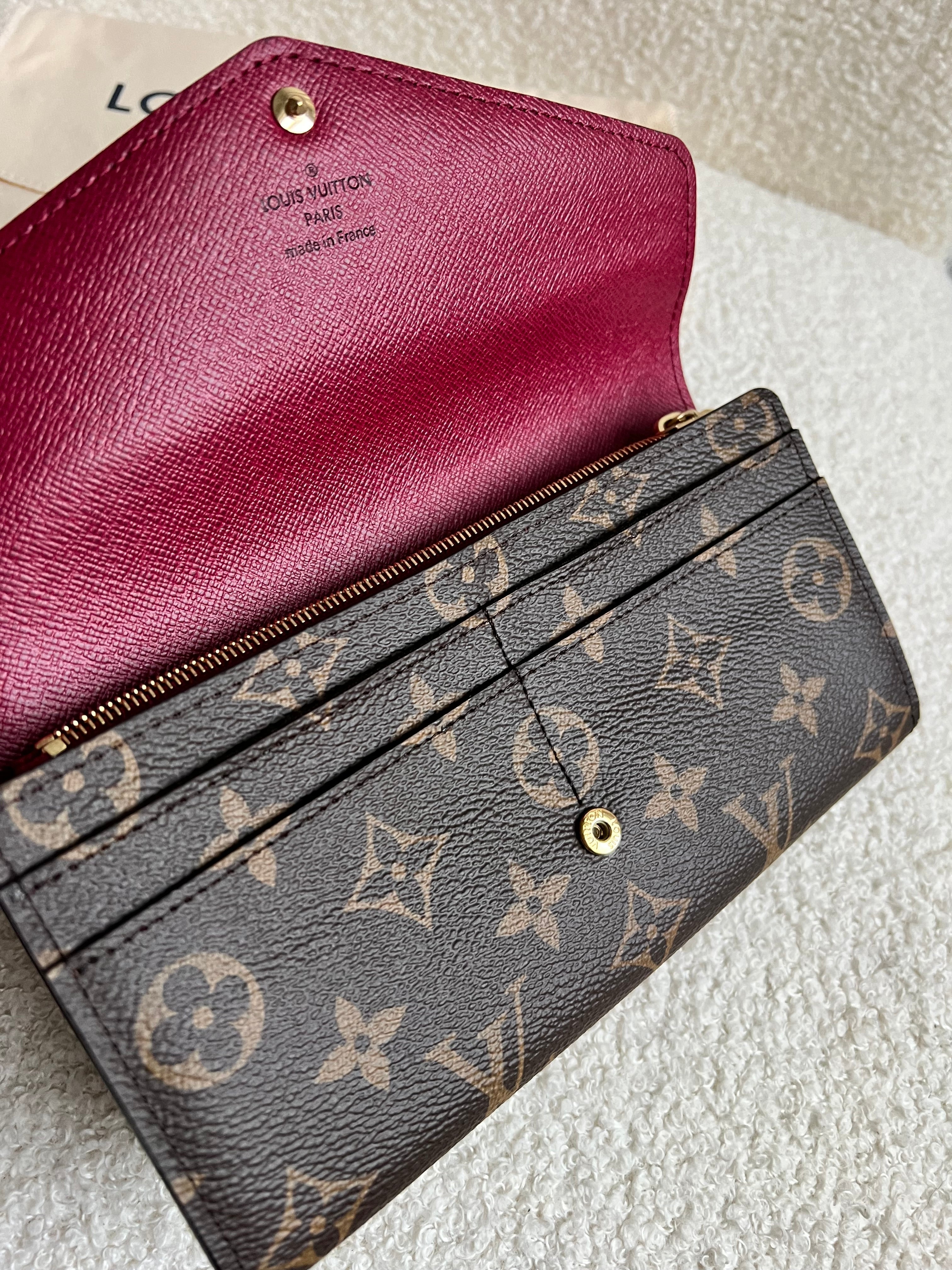 Louis Vuitton Sarah Wallet in Monogram and Fuchsia  (RRP £490)