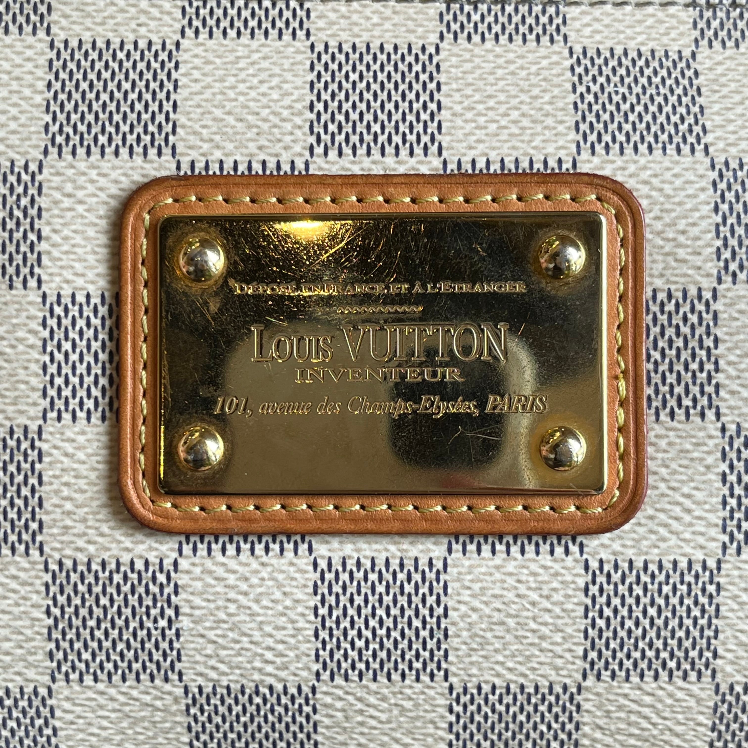 LOUIS VUITTON Eva Damier Azur Canvas Shoulder Bag