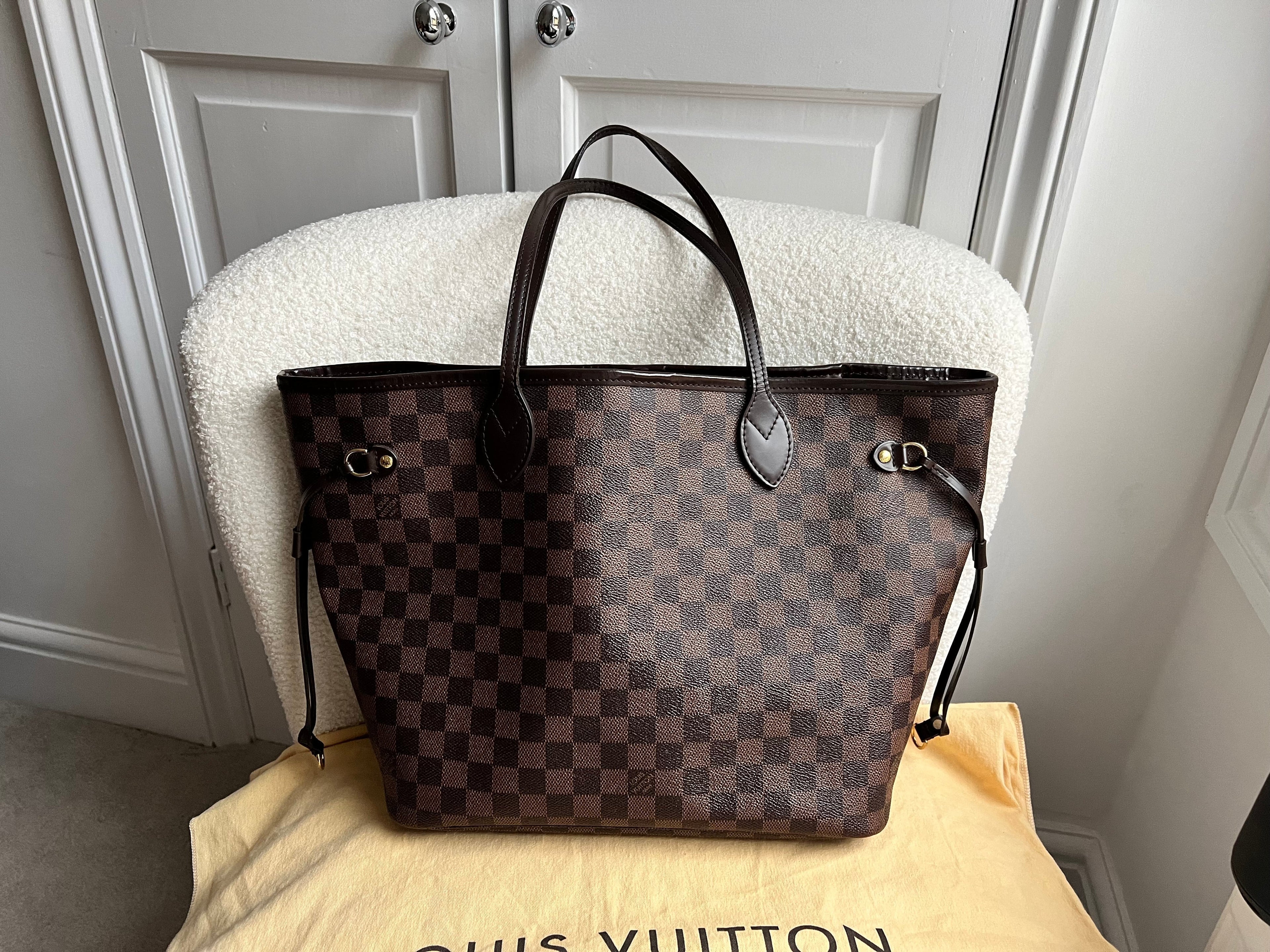 Louis Vuitton Neverfull MM Damier Ebene Cherry Interior (RRP £1,410)