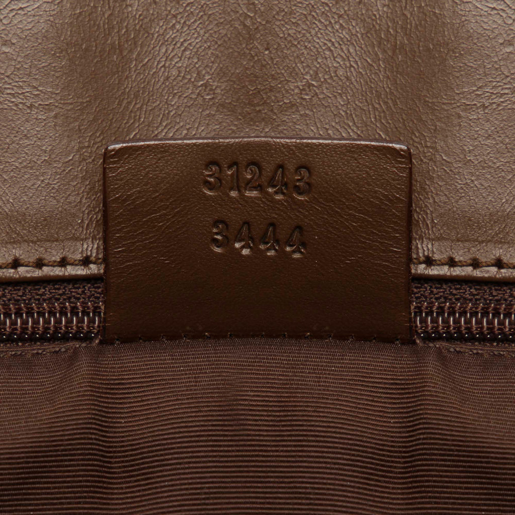 Beige Gucci GG Canvas Web Tote Bag
