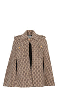 GUCCI GG Supreme Cape Wool Beige