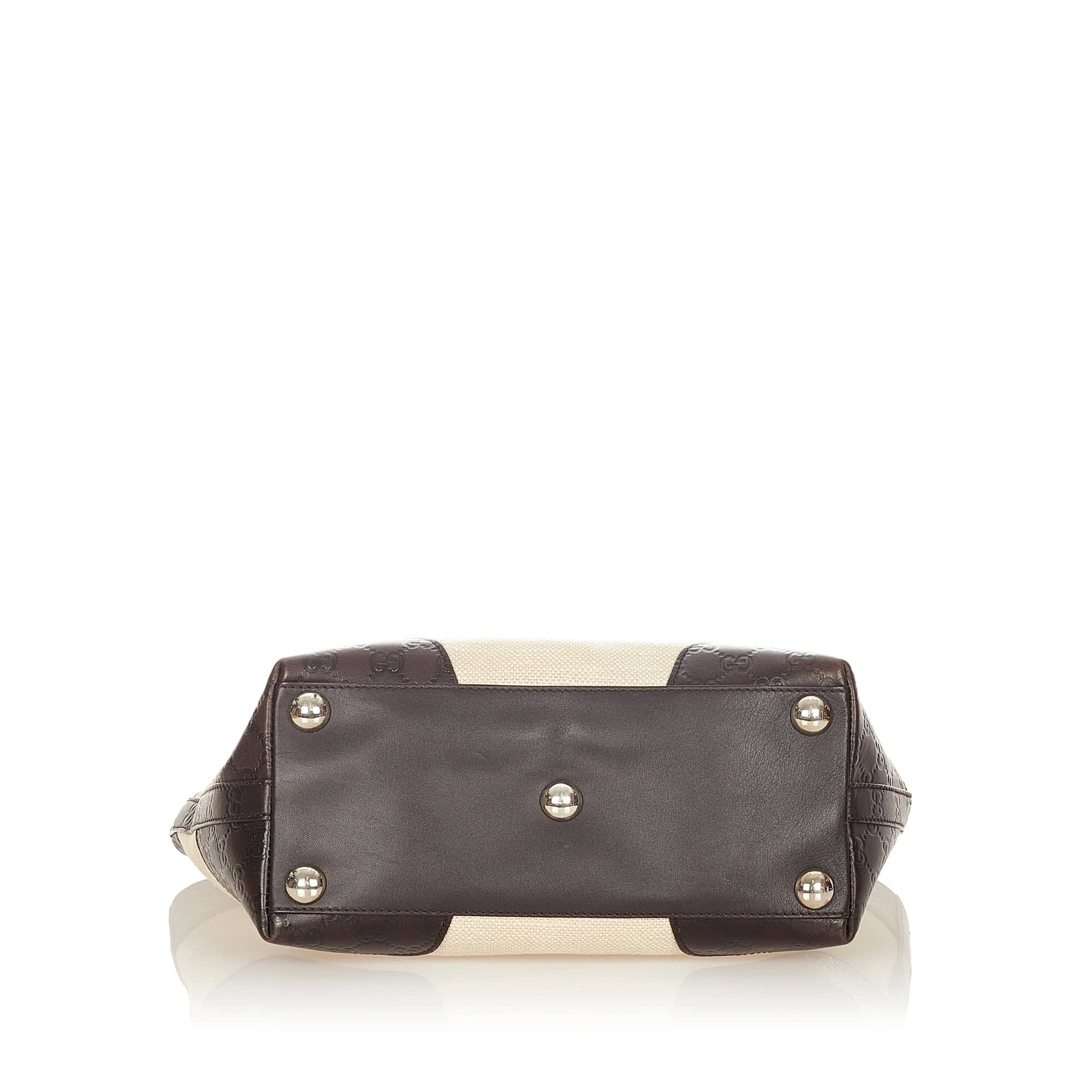 Gucci Tote Bag Brown Canvas