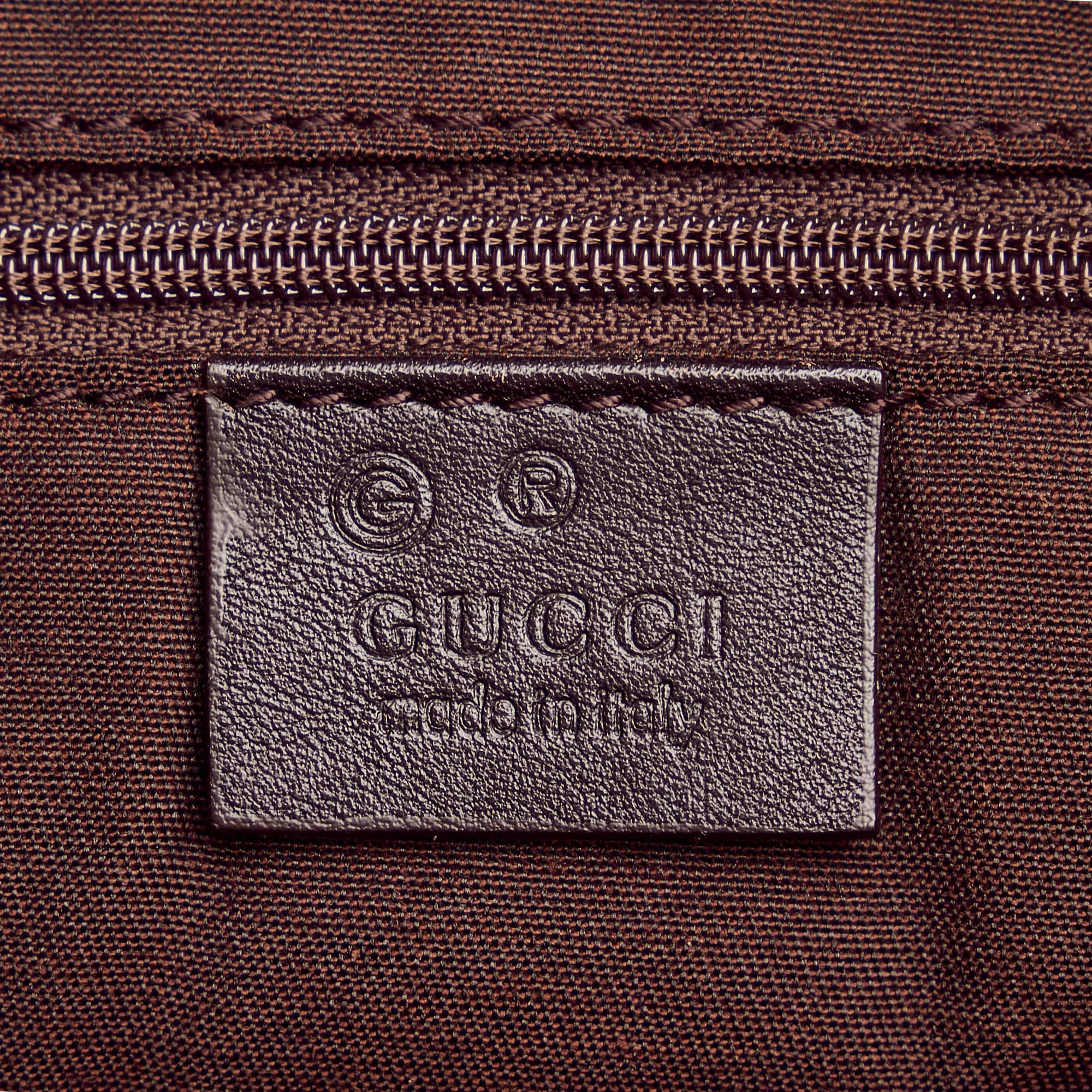 Gucci Tote Bag Brown Canvas