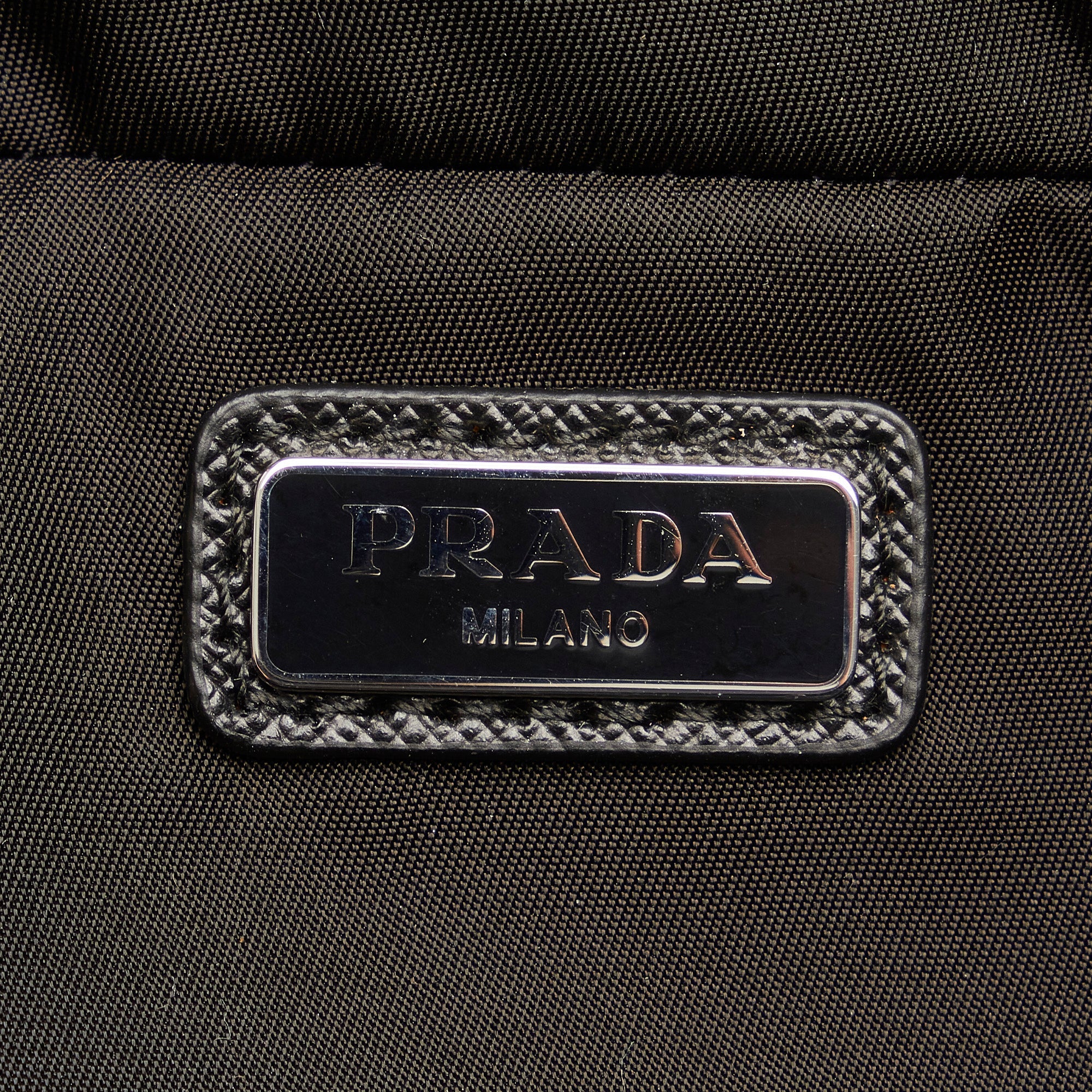Prada Tessuto Clutch Black Nylon Canvas