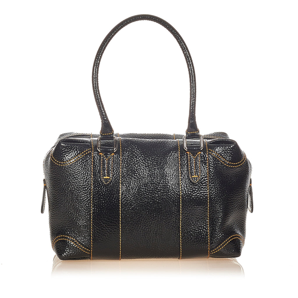 Fendi Shoulder Bag Black Patent