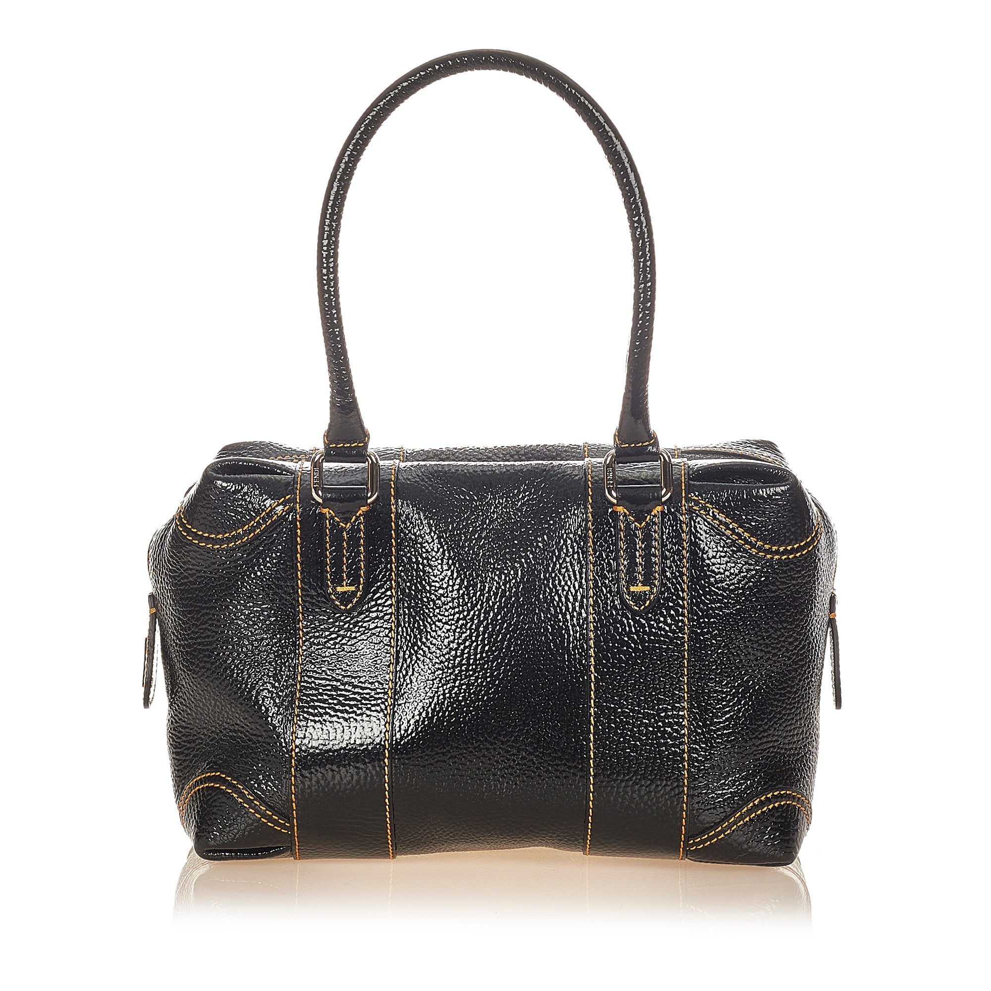 Fendi Shoulder Bag Black Patent