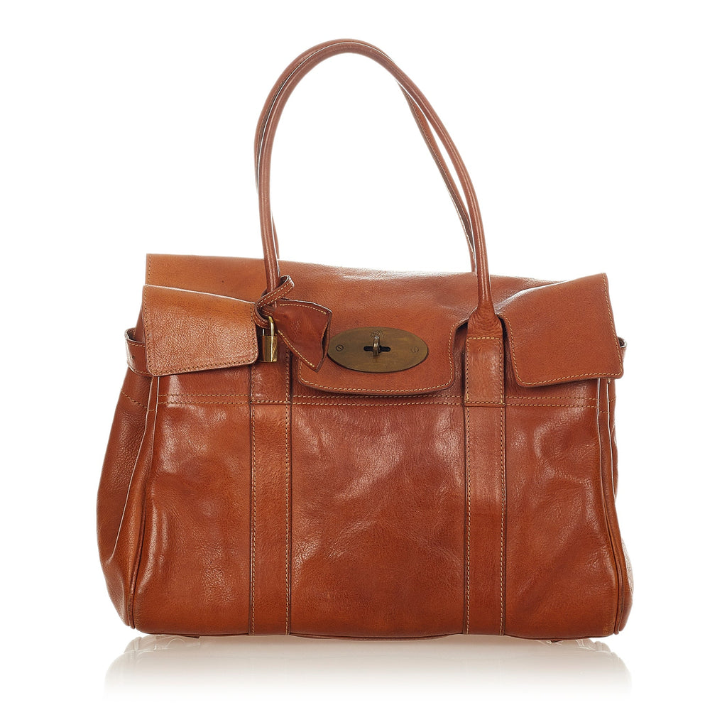 Brown Mulberry Bayswater Leather Tote Bag