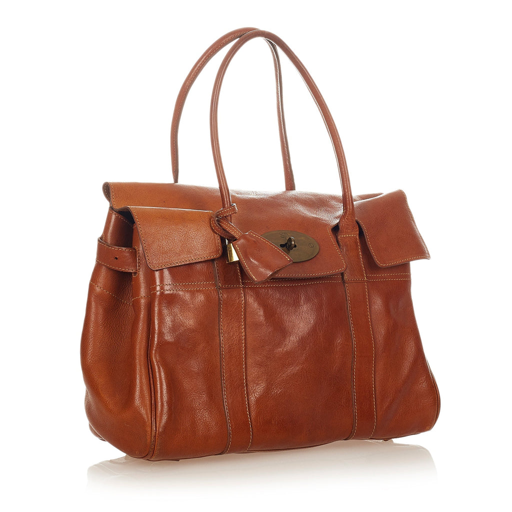 Brown Mulberry Bayswater Leather Tote Bag