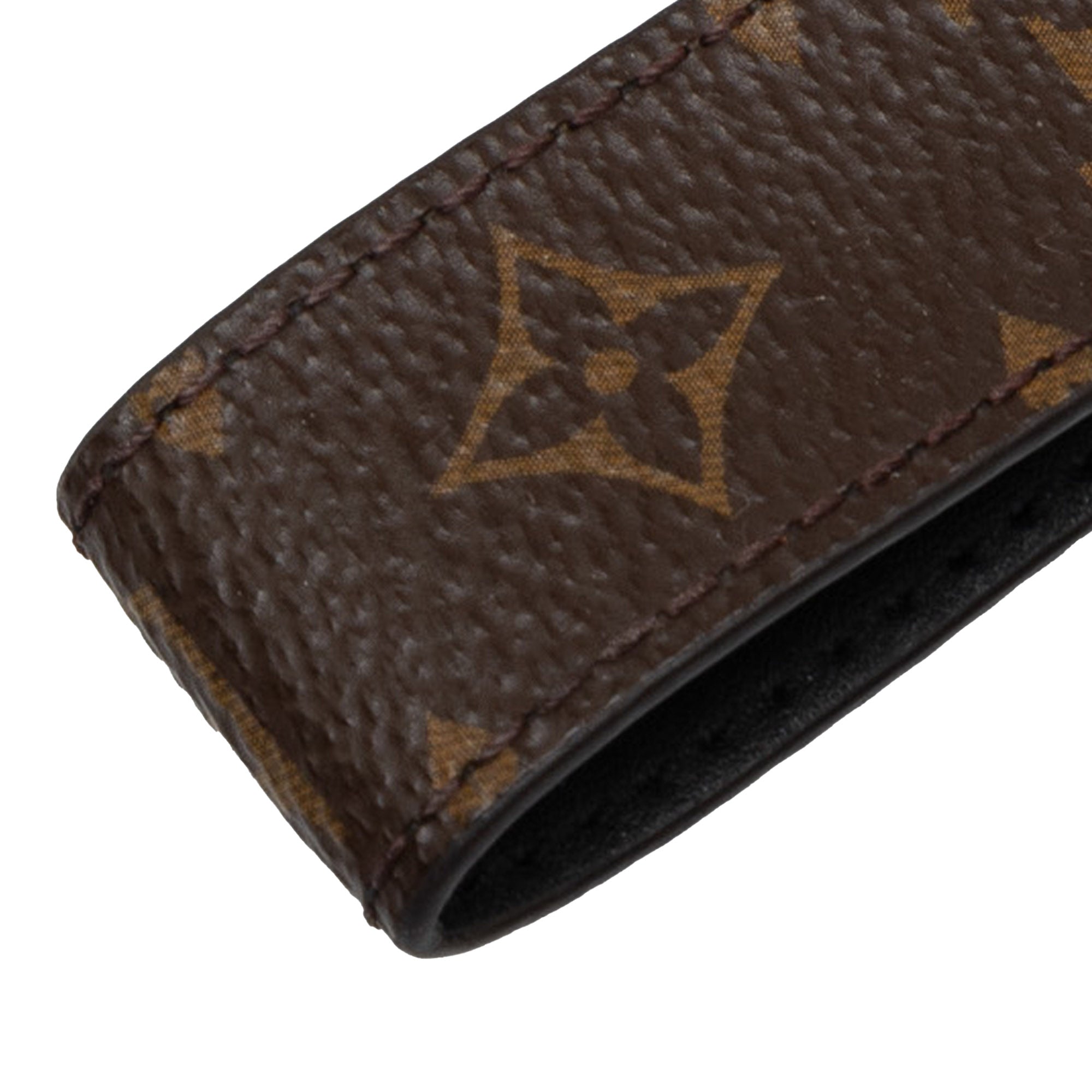 Brown Louis Vuitton Monogram Dragonne Key Chain