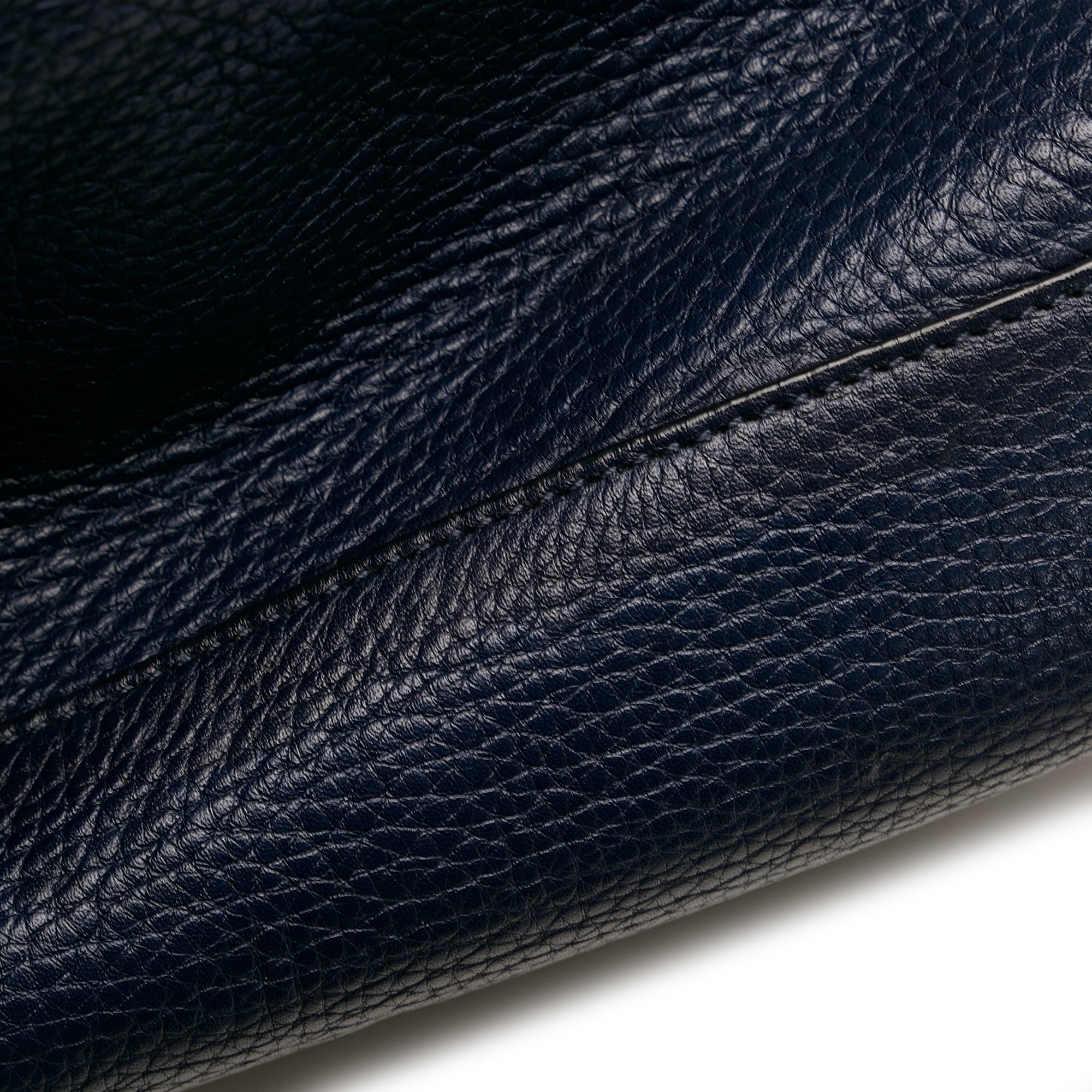 Blue Ferragamo Gancini Leather Tote Bag