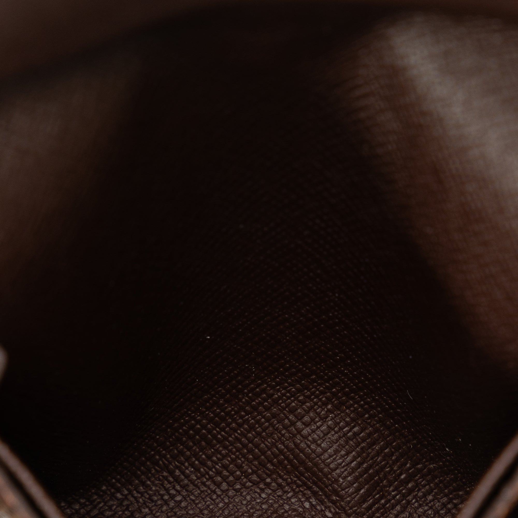 Brown Louis Vuitton Damier Ebene Business Card Holder