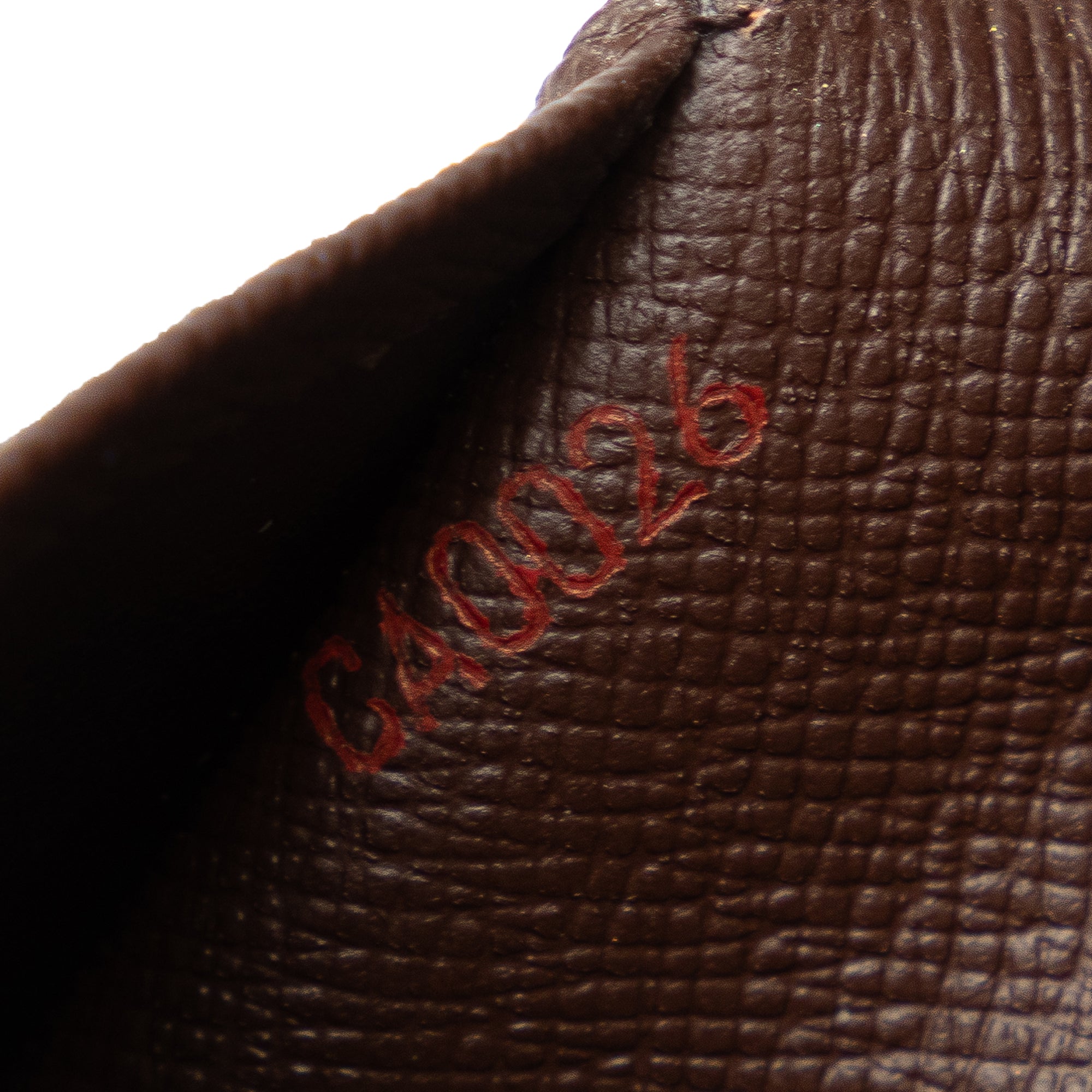 Brown Louis Vuitton Damier Ebene Business Card Holder