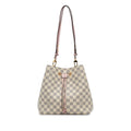 White Louis Vuitton Damier Azur Neonoe Bucket Bag