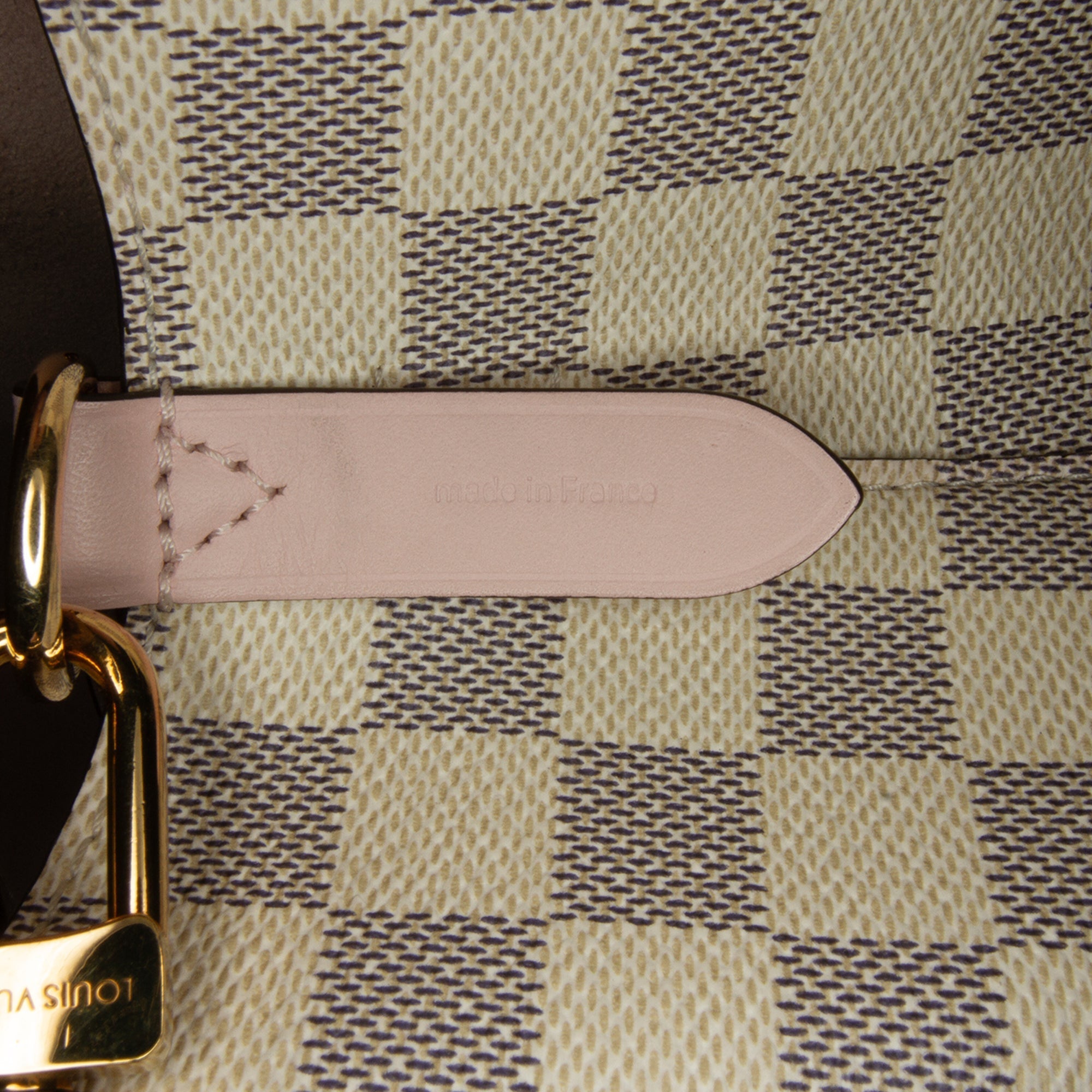 White Louis Vuitton Damier Azur Neonoe Bucket Bag