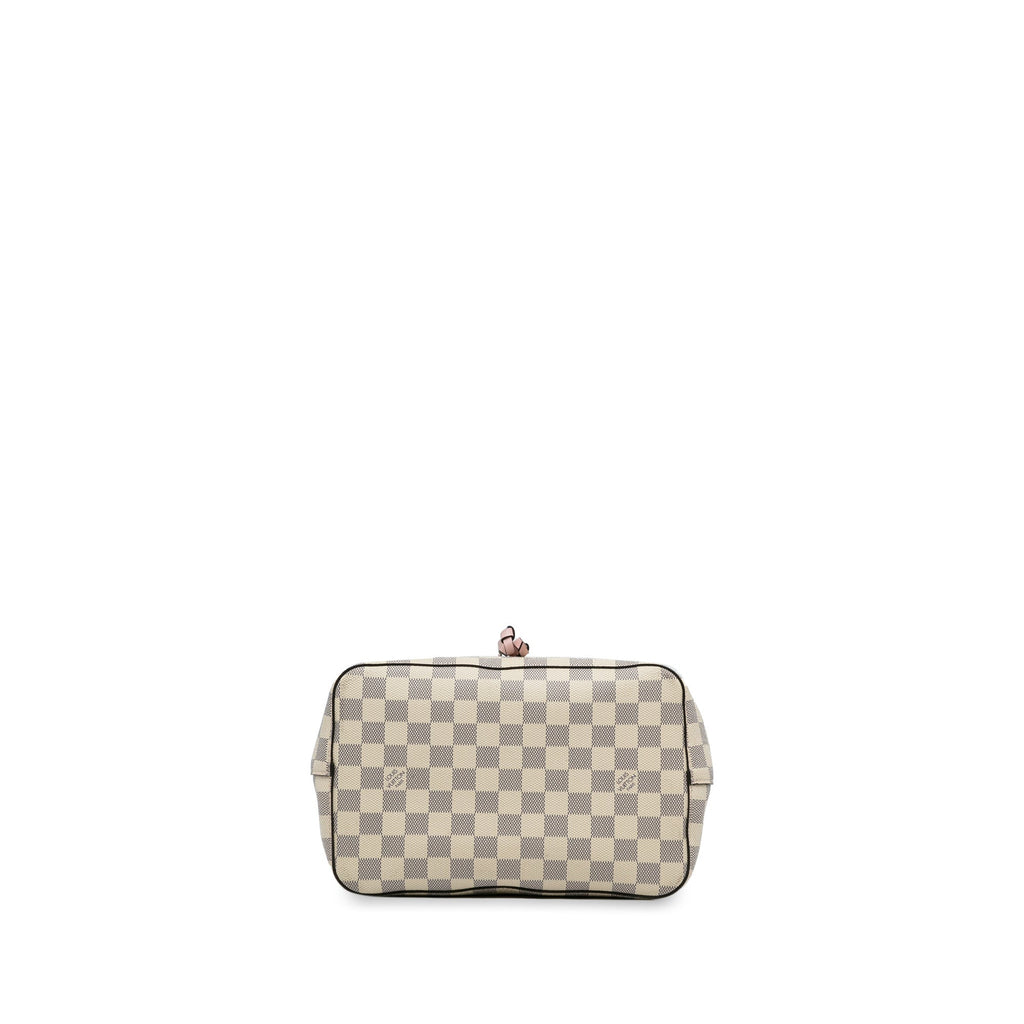 White Louis Vuitton Damier Azur Neonoe Bucket Bag