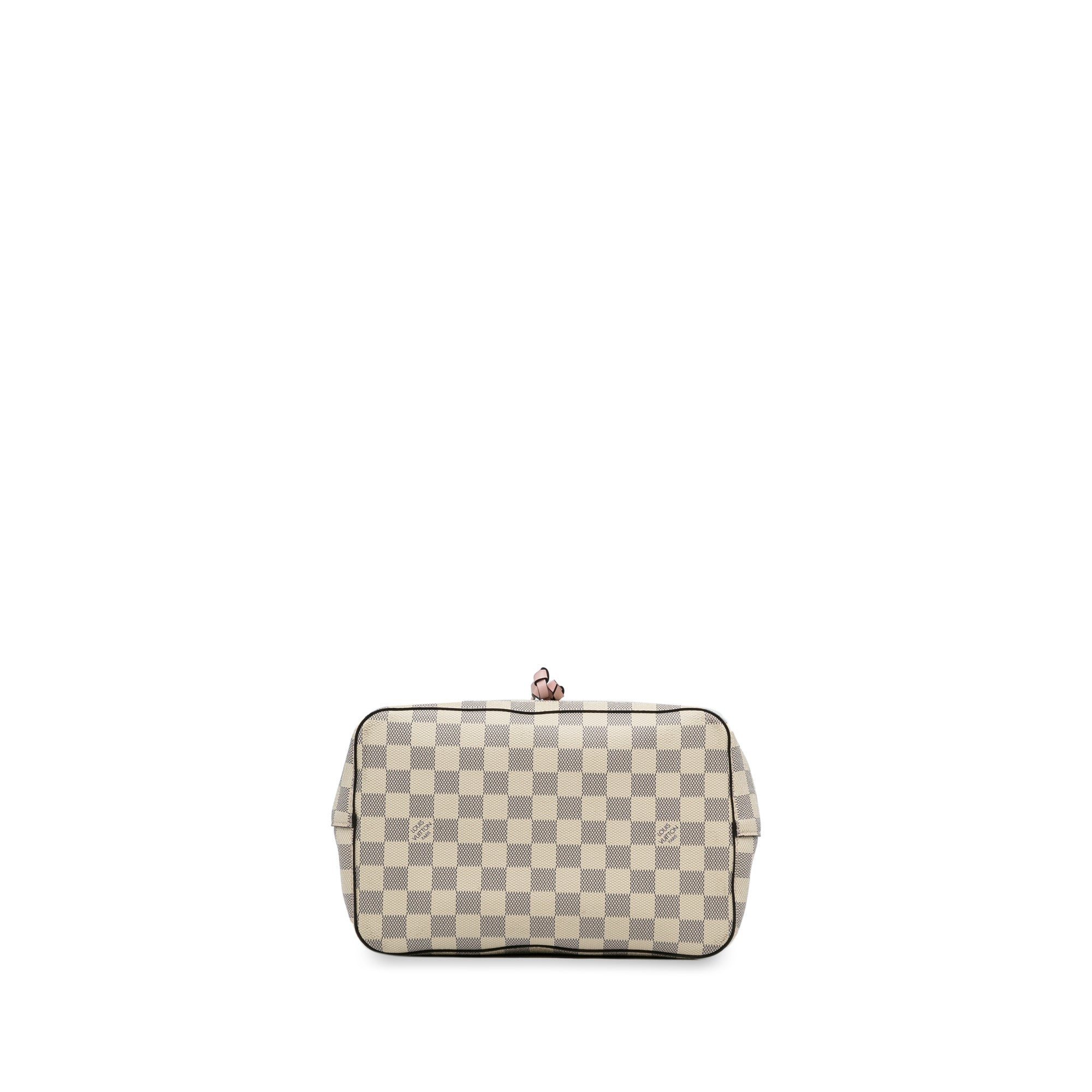 White Louis Vuitton Damier Azur Neonoe Bucket Bag