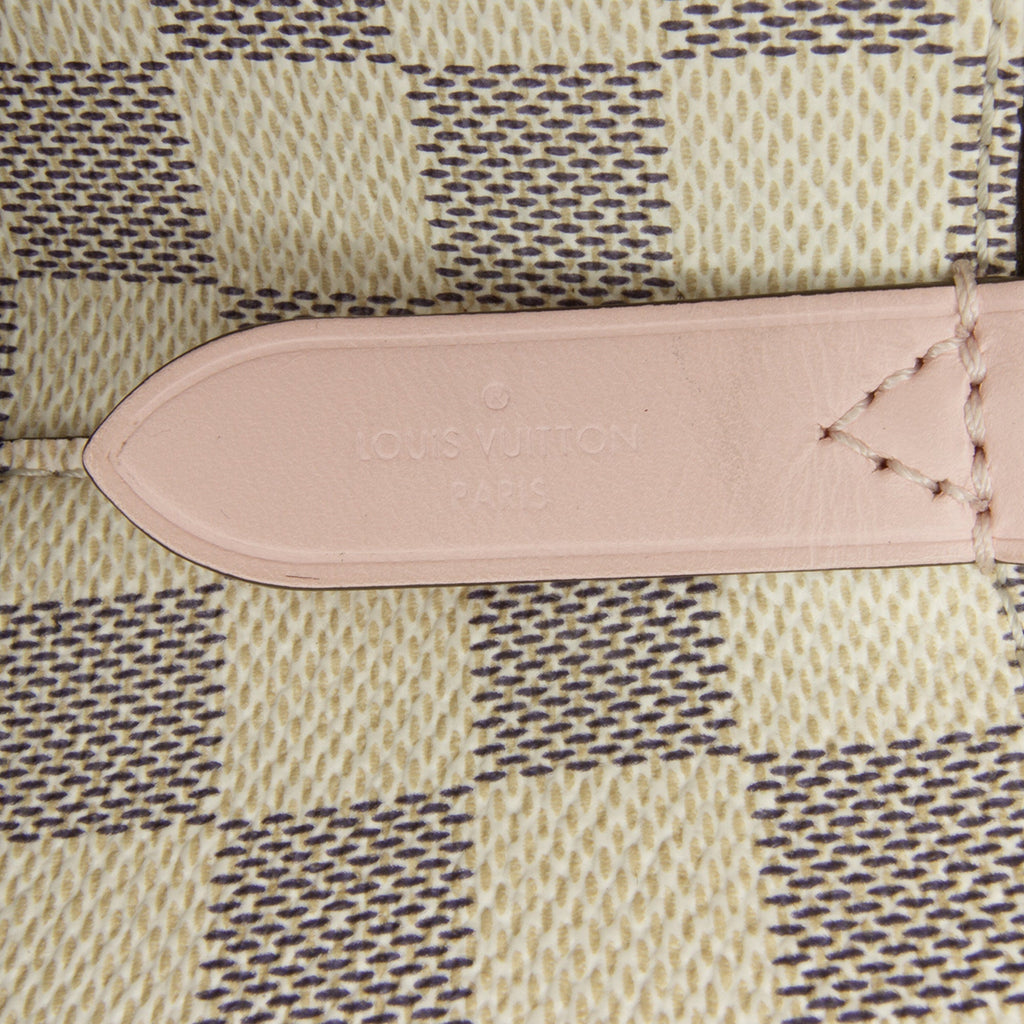 White Louis Vuitton Damier Azur Neonoe Bucket Bag