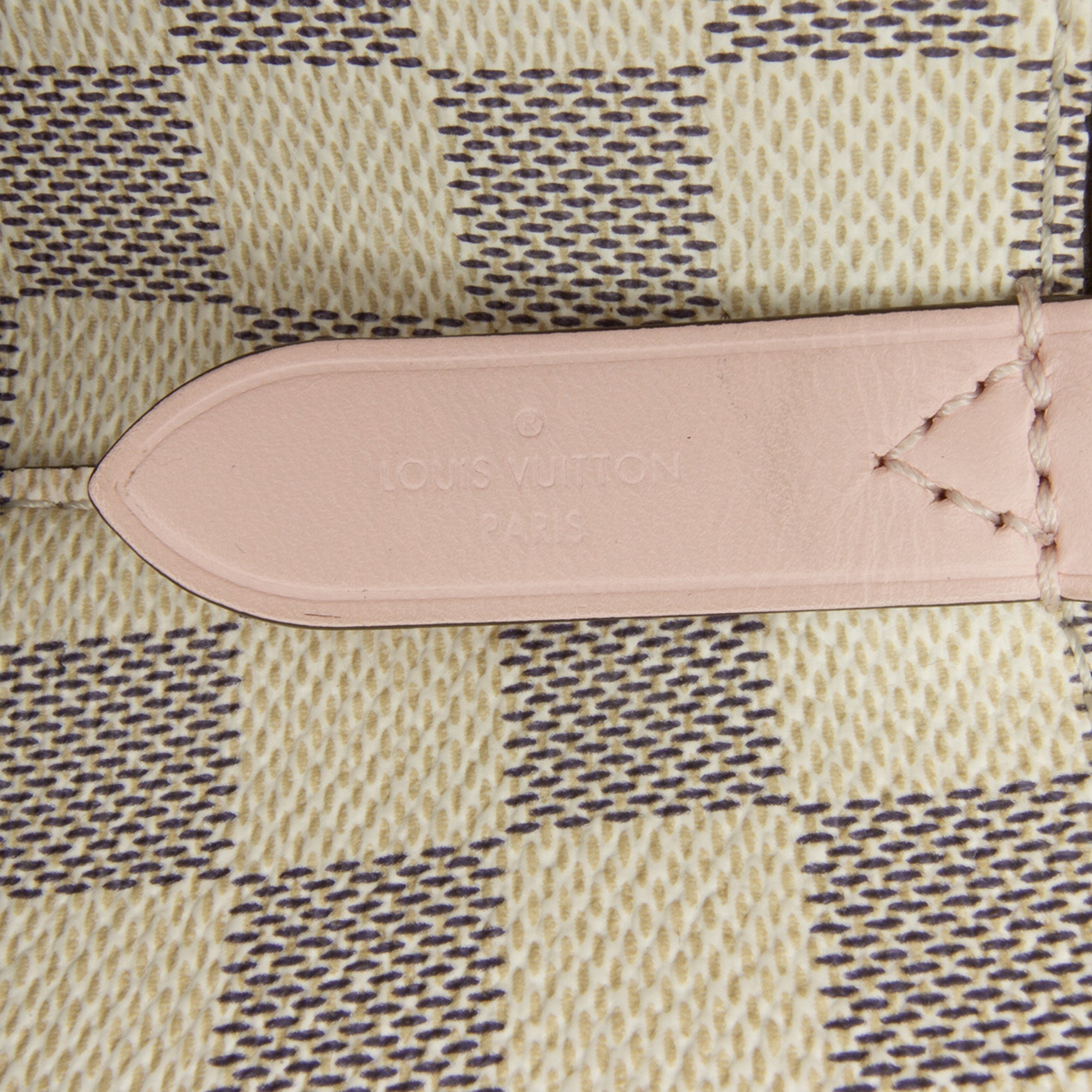 White Louis Vuitton Damier Azur Neonoe Bucket Bag