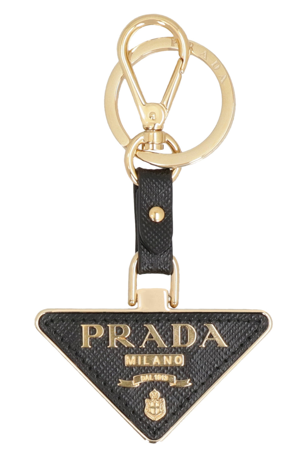 PRADA Logo Triangle Mini Key Case