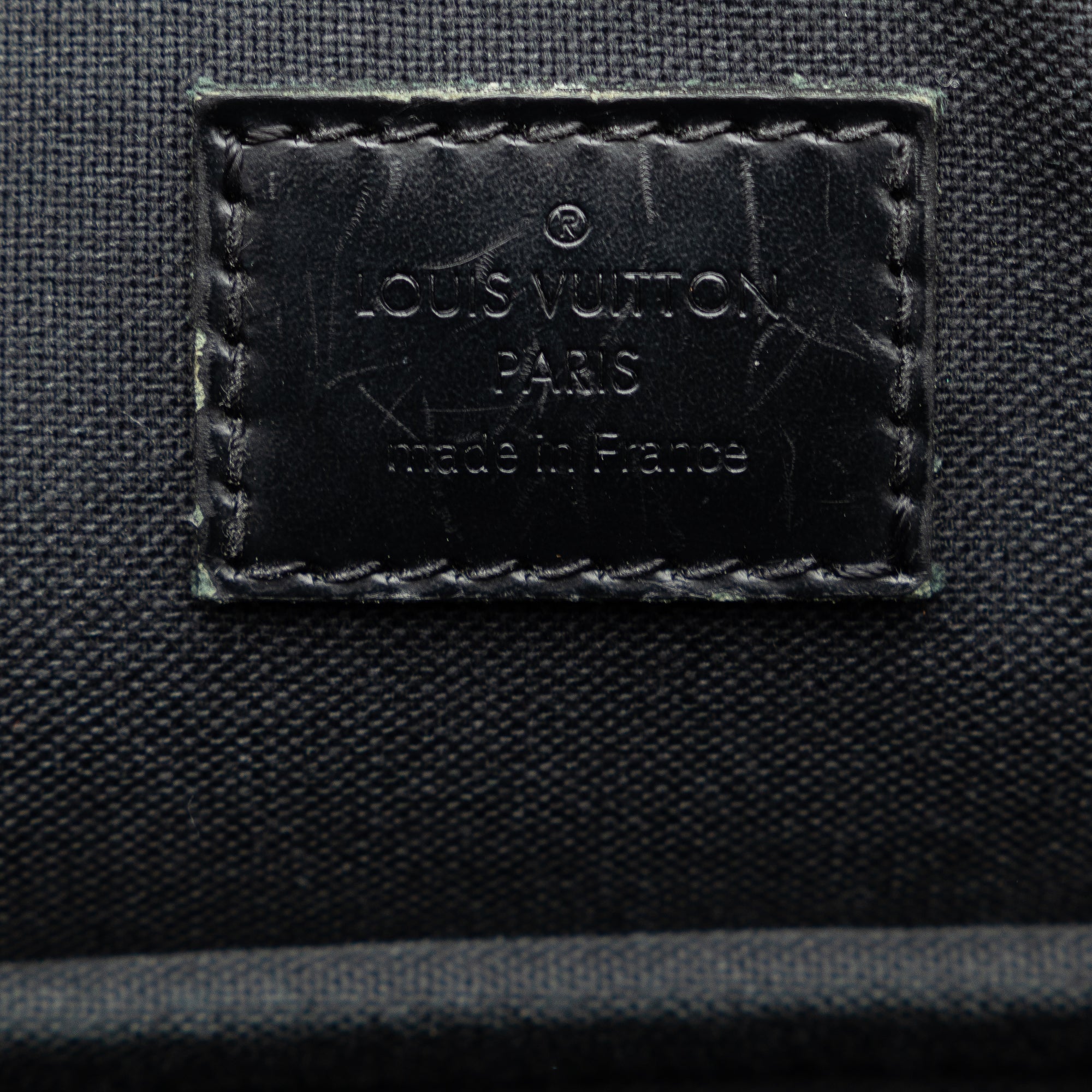 Black Louis Vuitton Damier Graphite Icare Business Bag