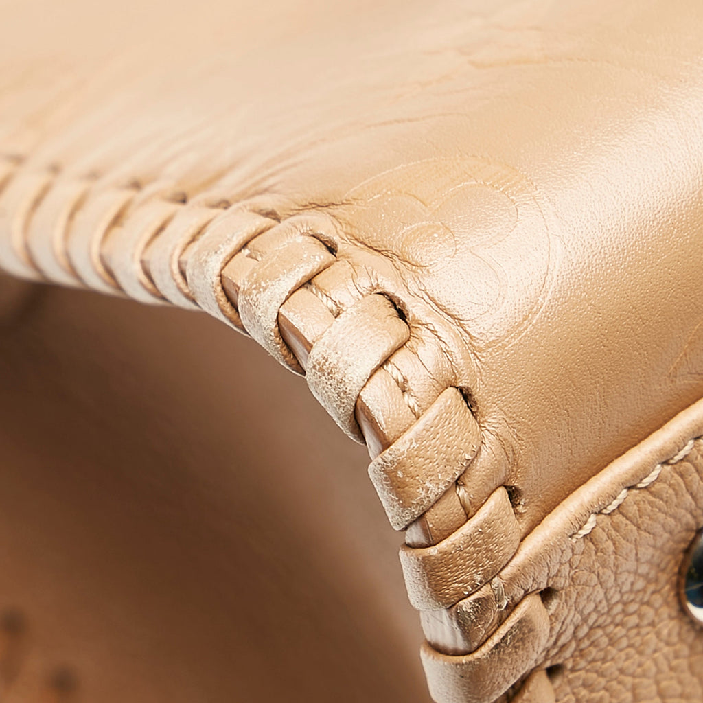 Tan Louis Vuitton Monogram Cuir Plume Very Zipped