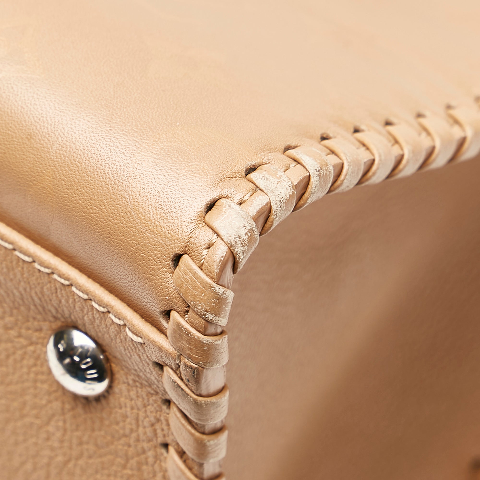 Tan Louis Vuitton Monogram Cuir Plume Very Zipped