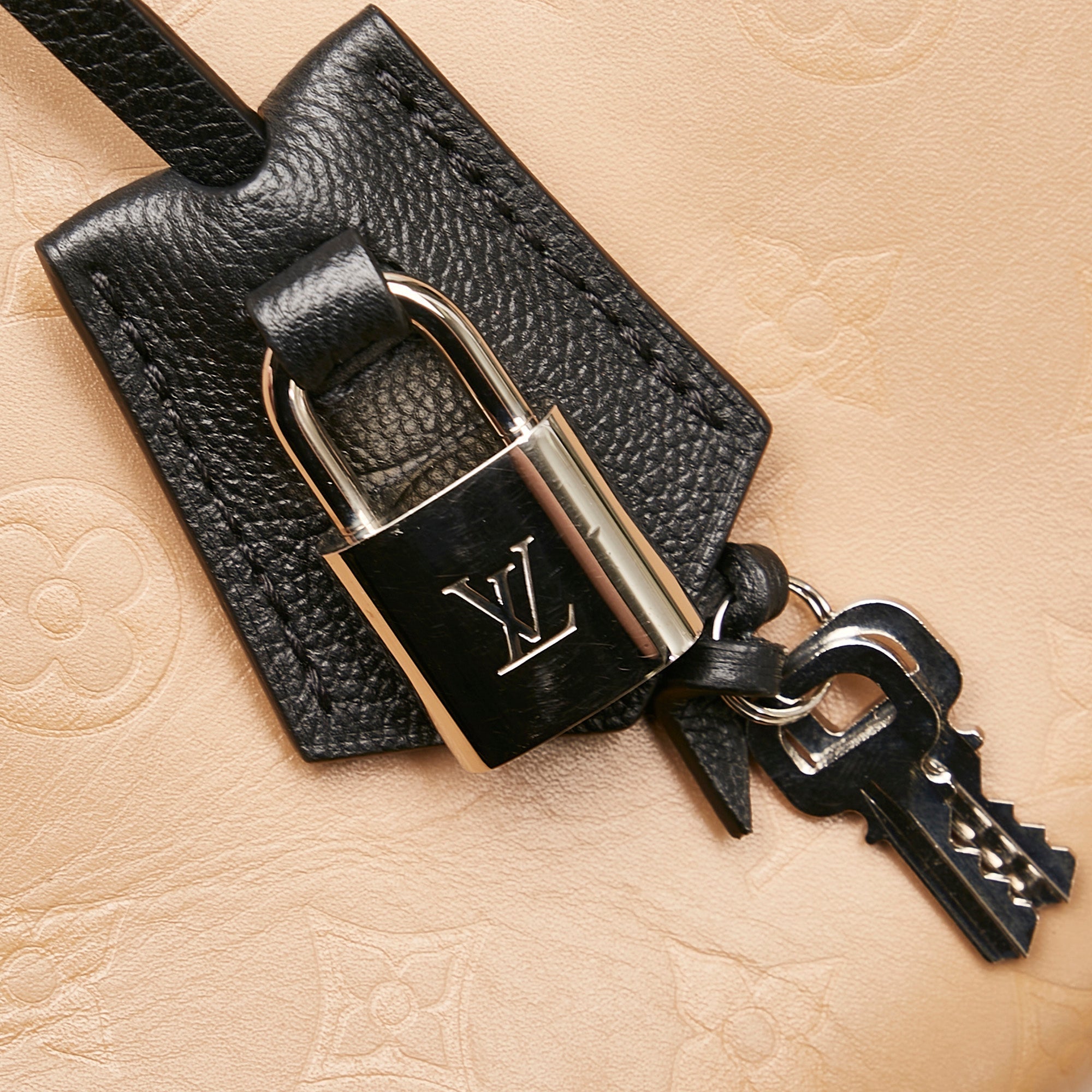 Tan Louis Vuitton Monogram Cuir Plume Very Zipped