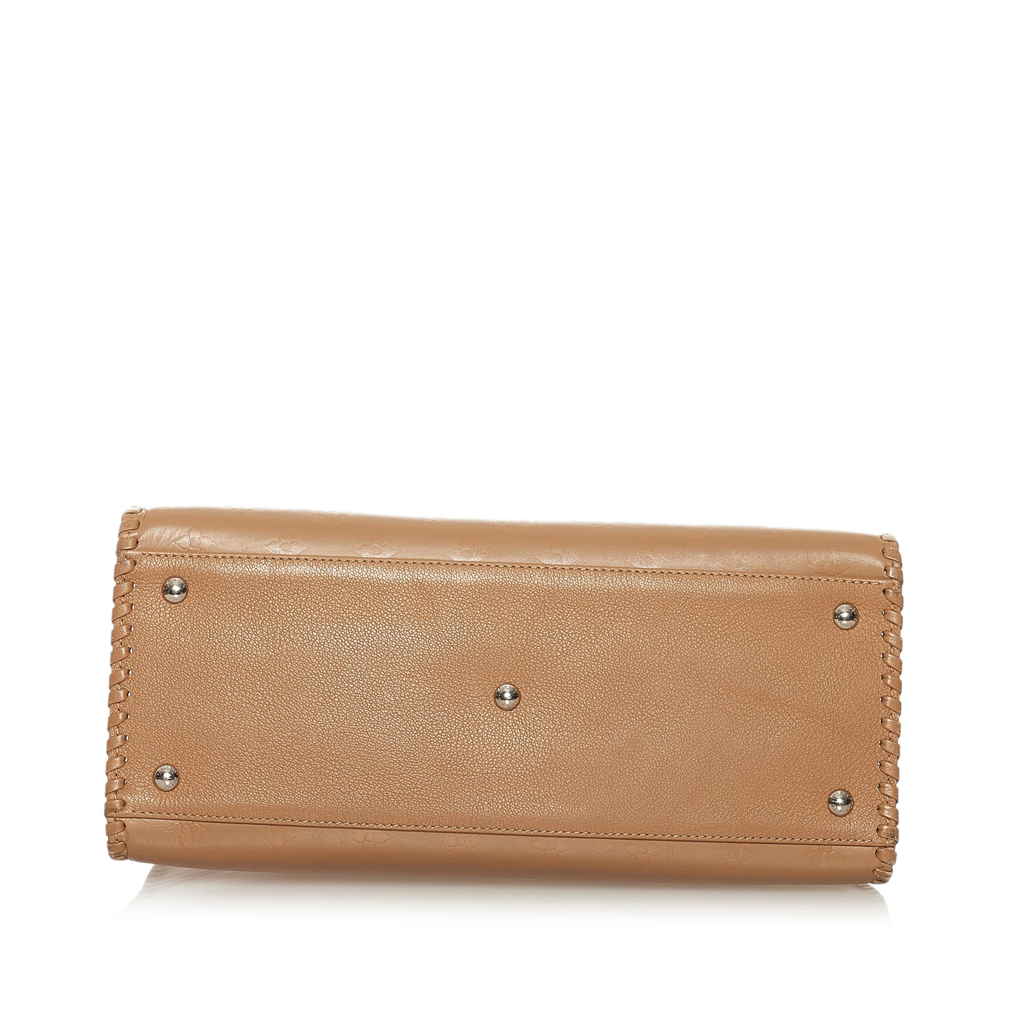 Tan Louis Vuitton Monogram Cuir Plume Very Zipped