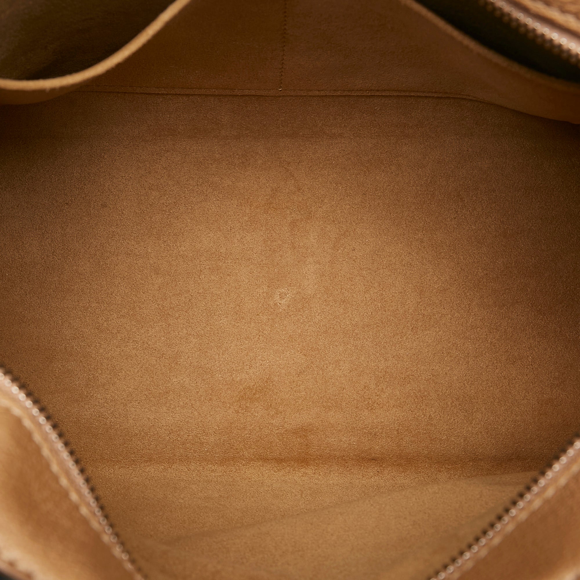 Tan Louis Vuitton Monogram Cuir Plume Very Zipped