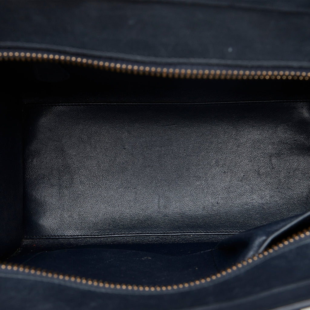 Brown Celine Micro Luggage Tote Handbag