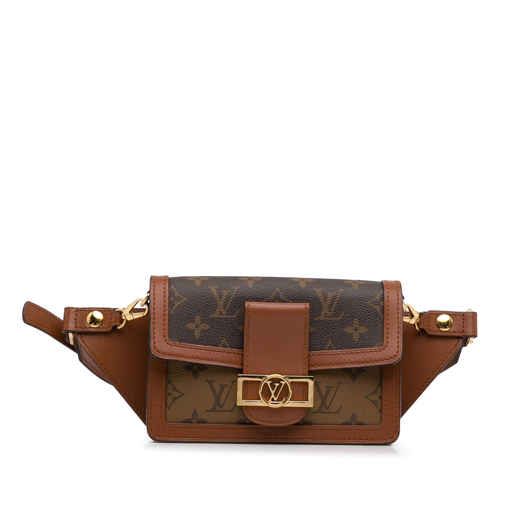 Brown Louis Vuitton Monogram Reverse Dauphine Bumbag Belt Bag