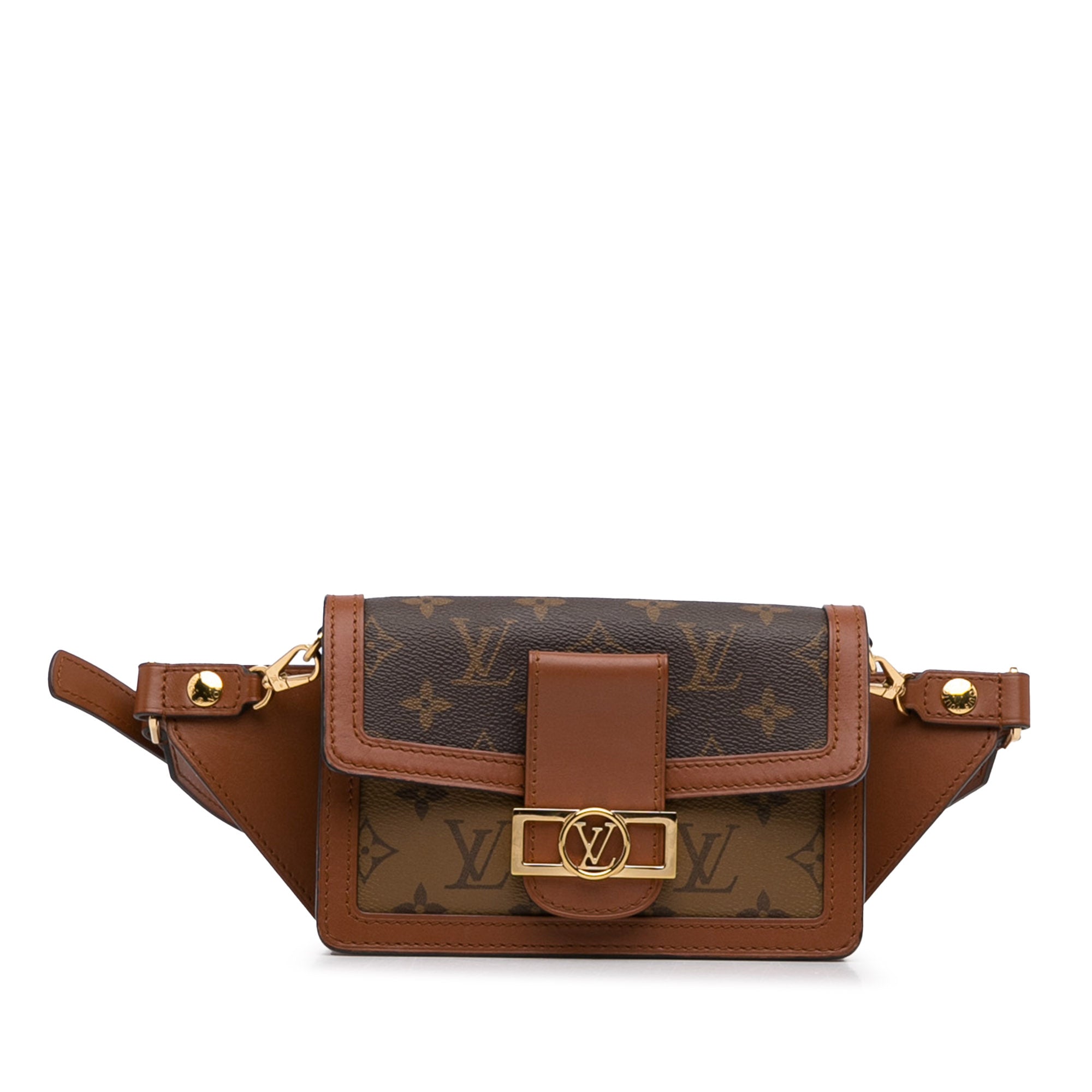 Brown Louis Vuitton Monogram Reverse Dauphine Bumbag Belt Bag