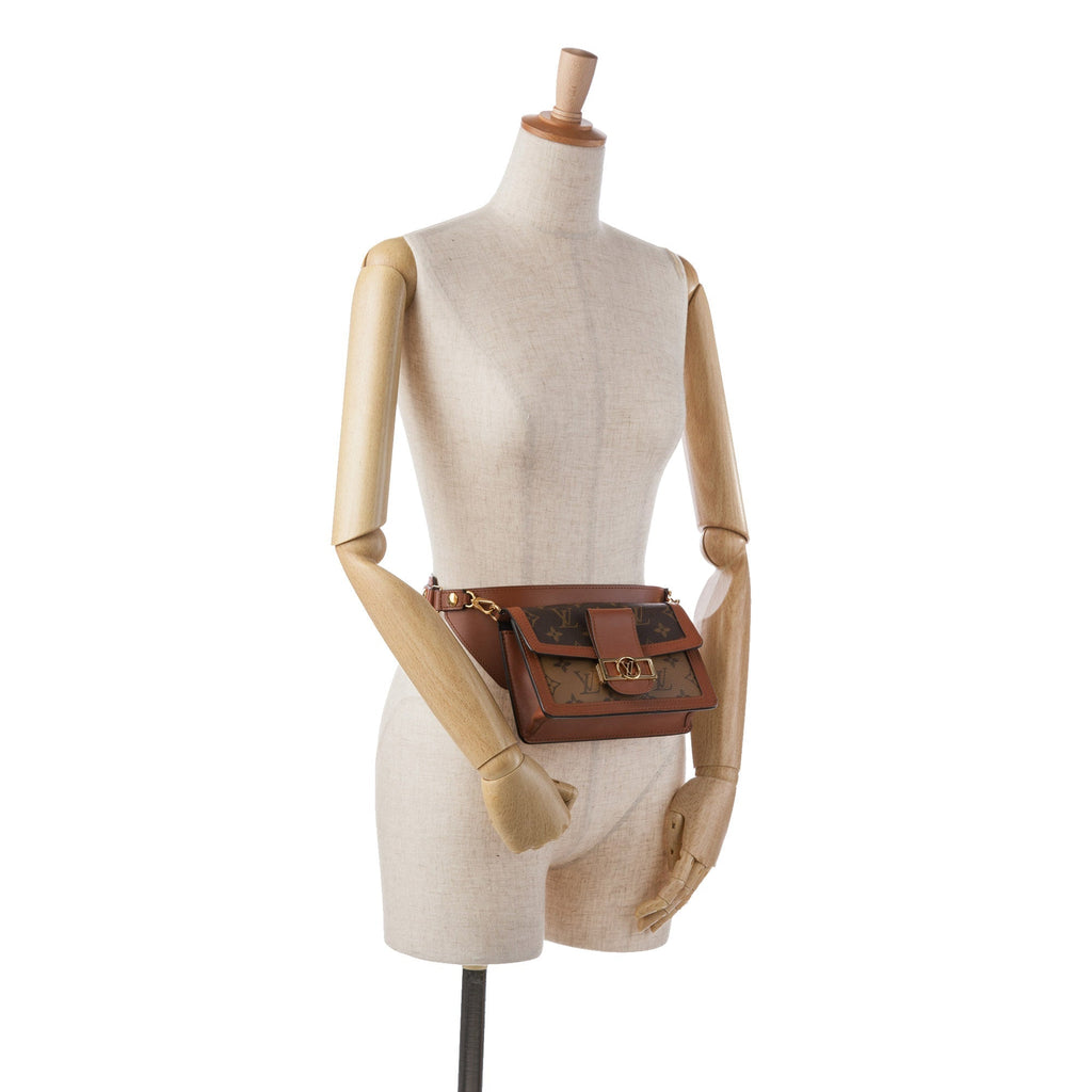 Brown Louis Vuitton Monogram Reverse Dauphine Bumbag Belt Bag
