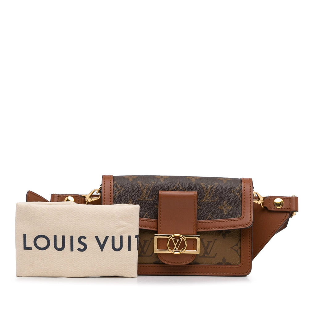 Brown Louis Vuitton Monogram Reverse Dauphine Bumbag Belt Bag